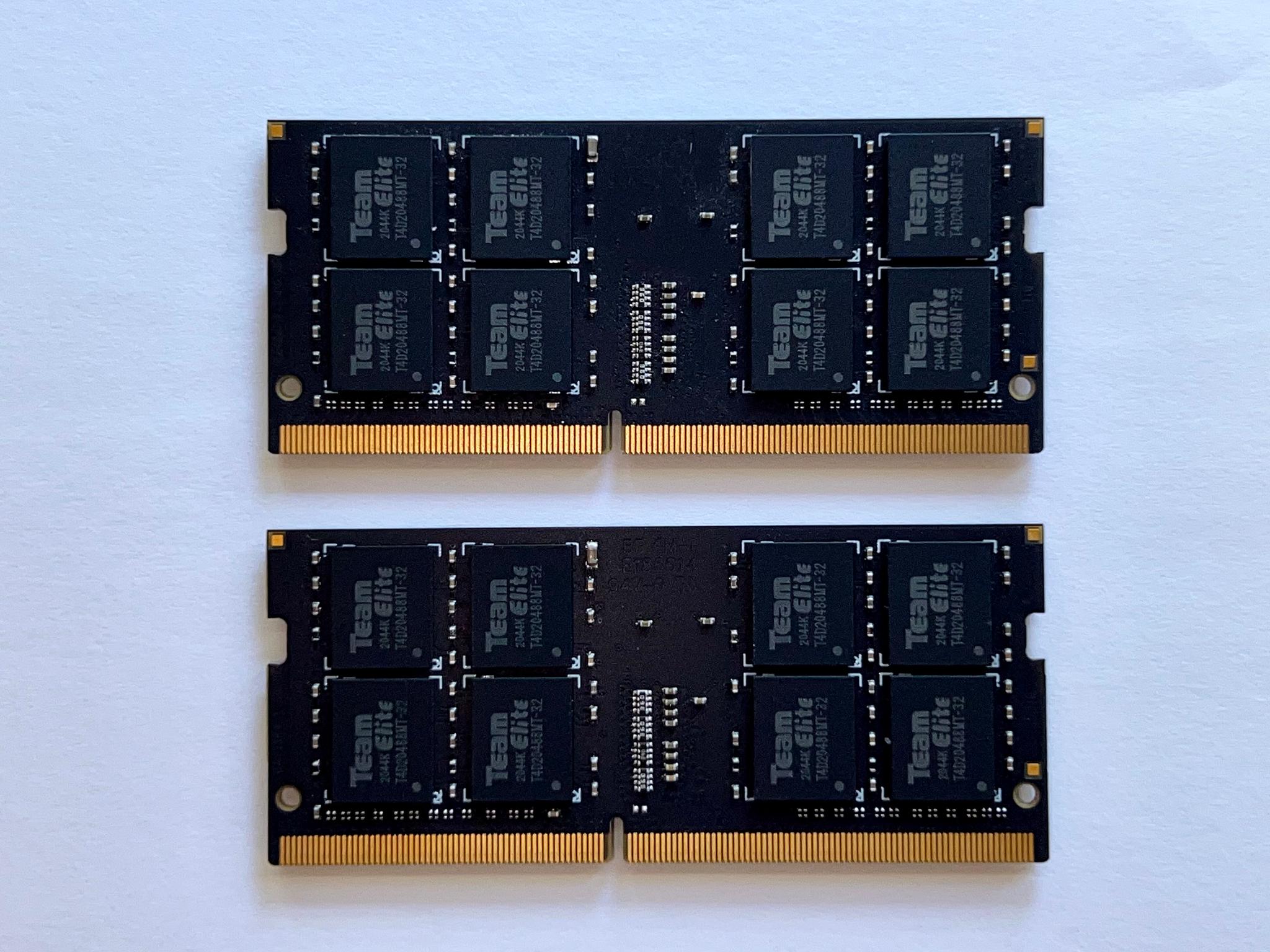 TEAMGROUP Elite DDR4 2x32GB 3200MHz PC4-25600 SODIMM 260-Pin Laptop Memory Modules