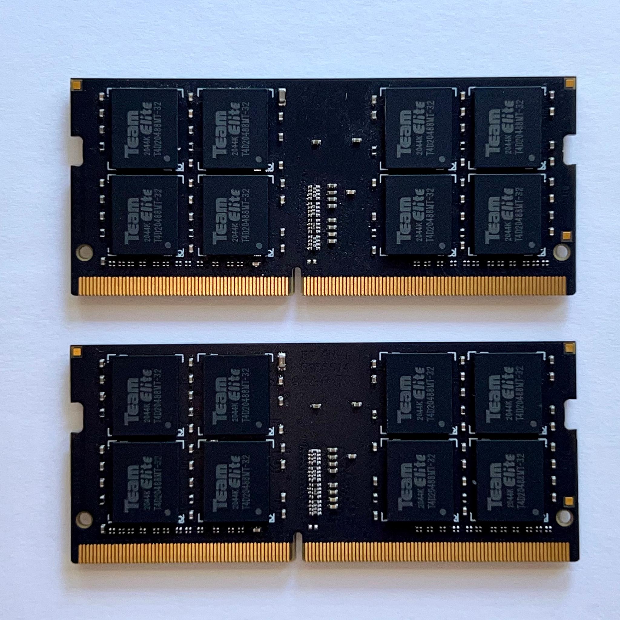 TEAMGROUP Elite DDR4 2x32GB 3200MHz PC4-25600 SODIMM 260-Pin Laptop Memory Modules