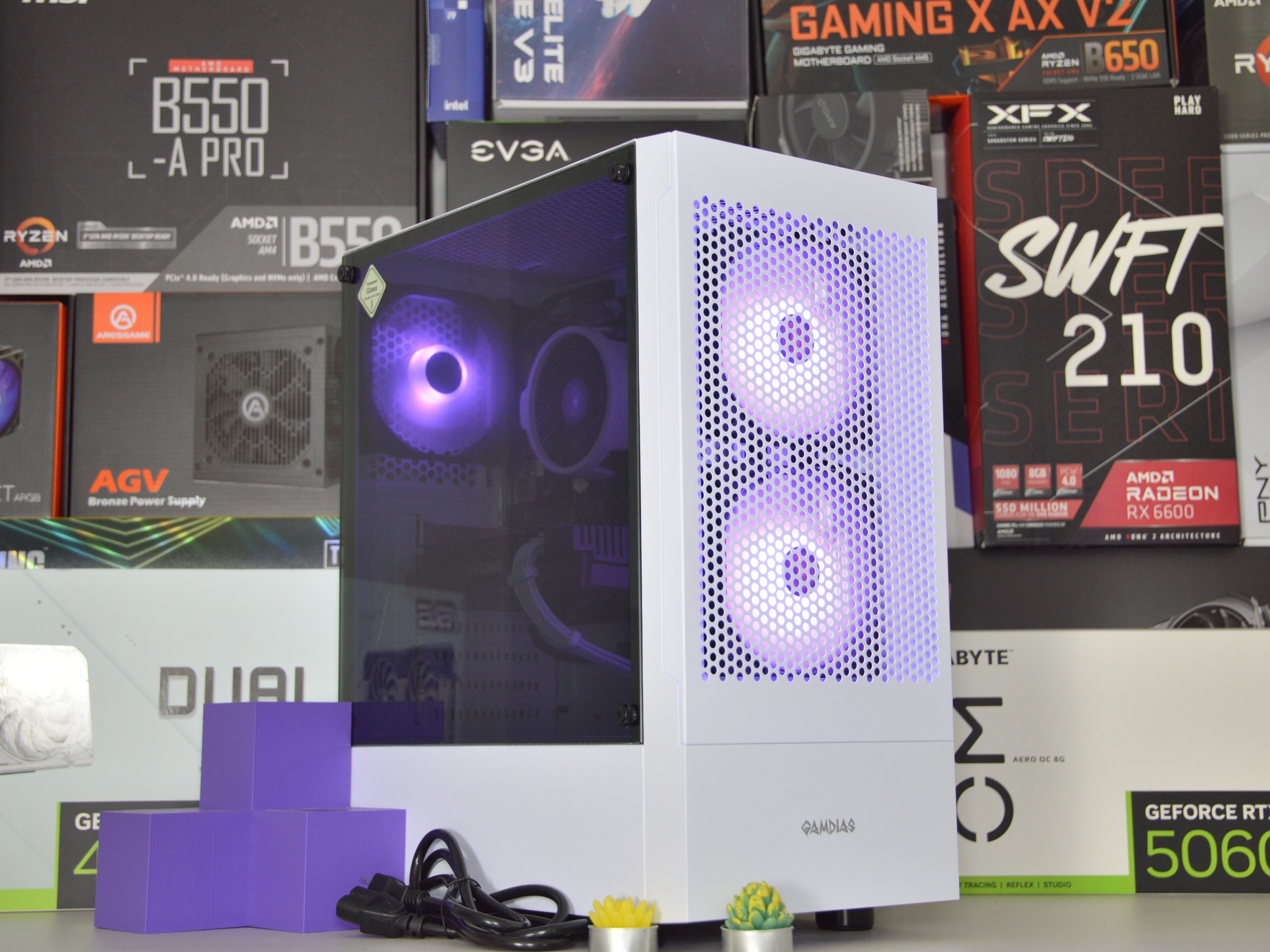 ⚪🟣| GTX 1660 Ti 6GB | RYZEN 5 3500 | 16GB DDR4 RAM | 512 GB NVME SSD | Violet Skies |