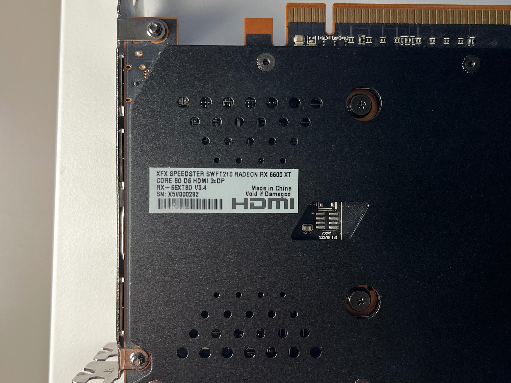 XFX Speedster AMD RX 6600 XT 8GB