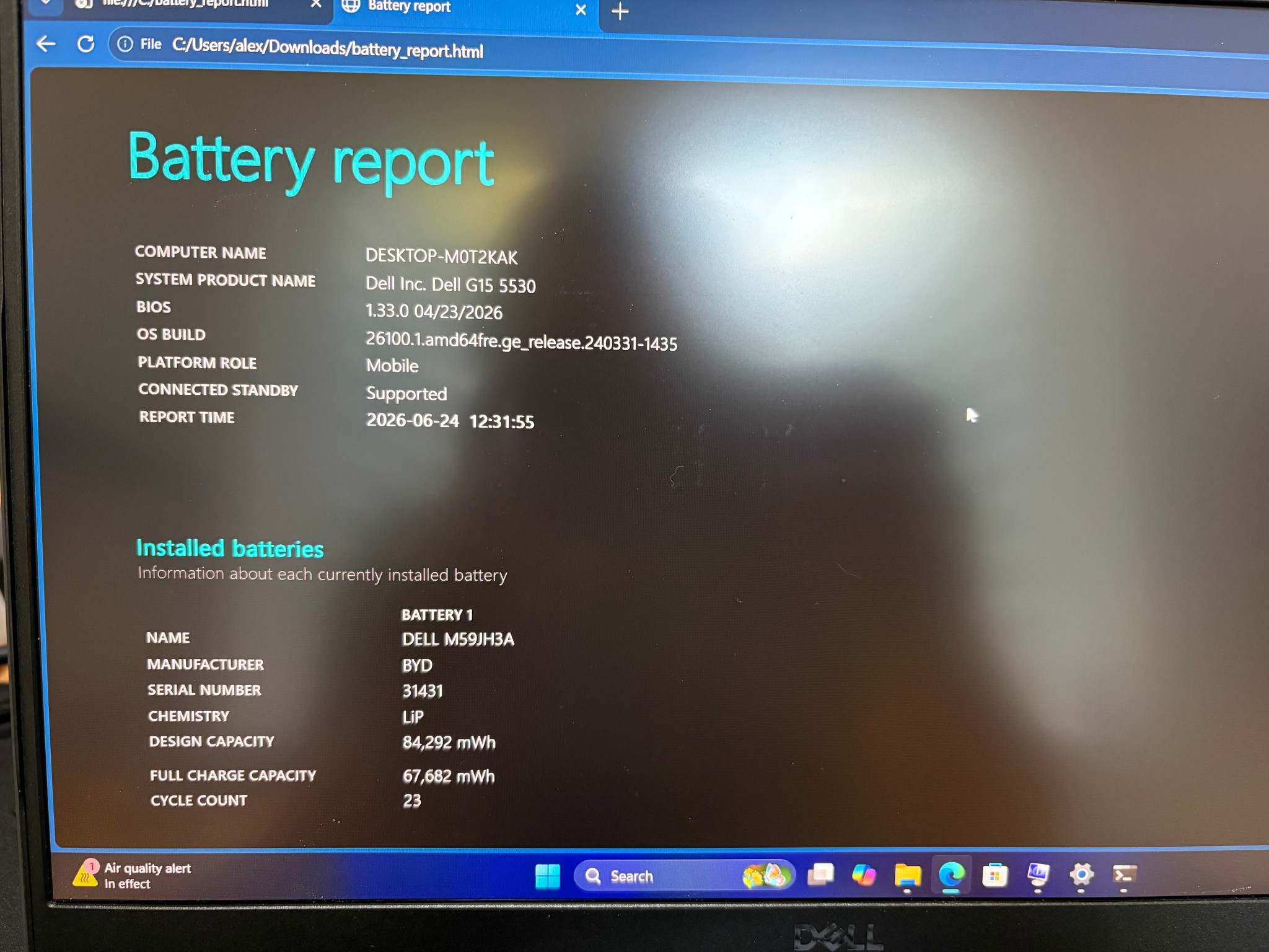 Dell G15 5530 Gaming Laptop – RTX 4060 | i7-13650HX | 32GB RAM | 1TB SSD | 300Hz IPS