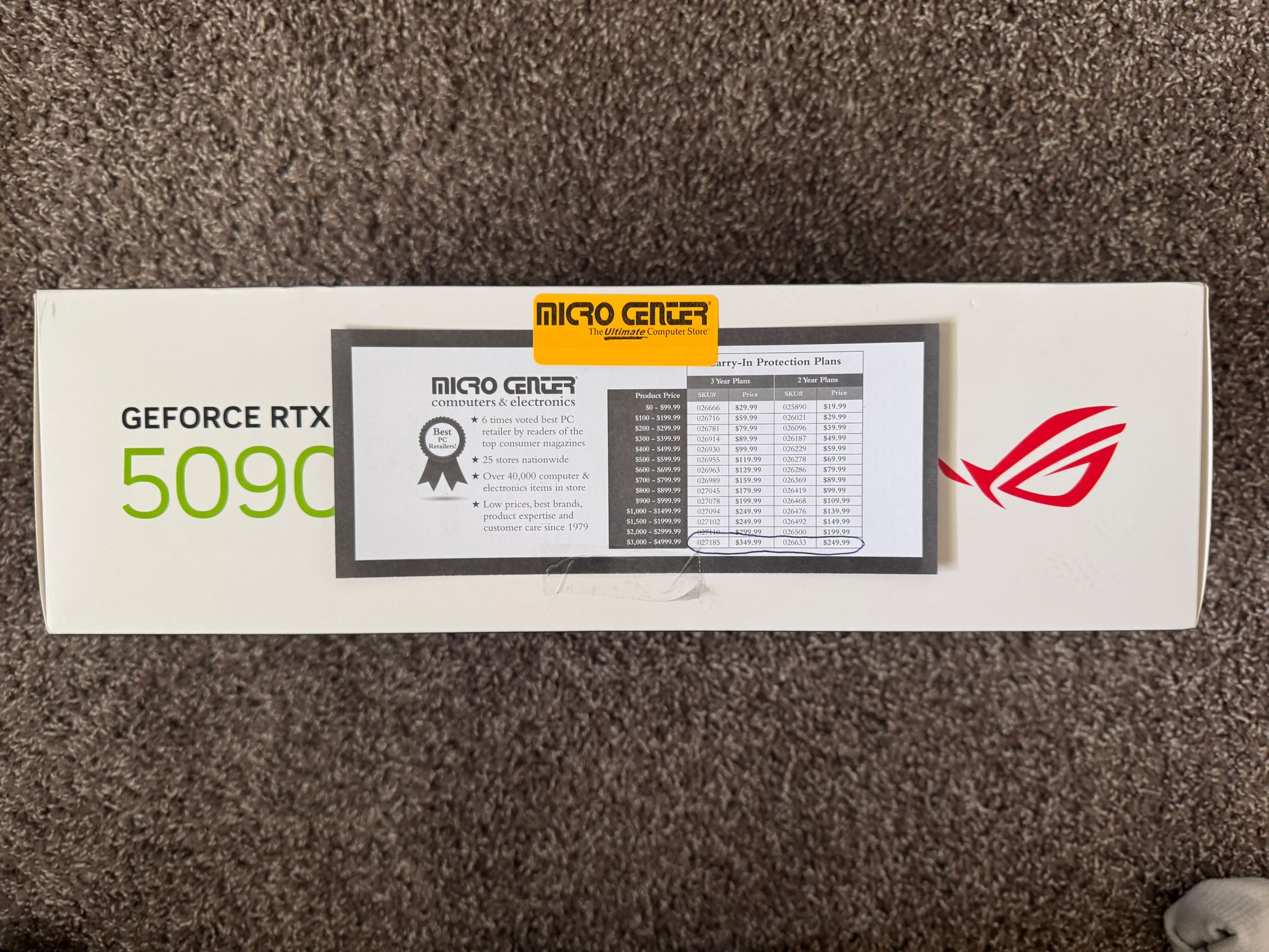 Nvidia Geforce Asus RTX 5090 Rog Astral OC 32GB GDDR7