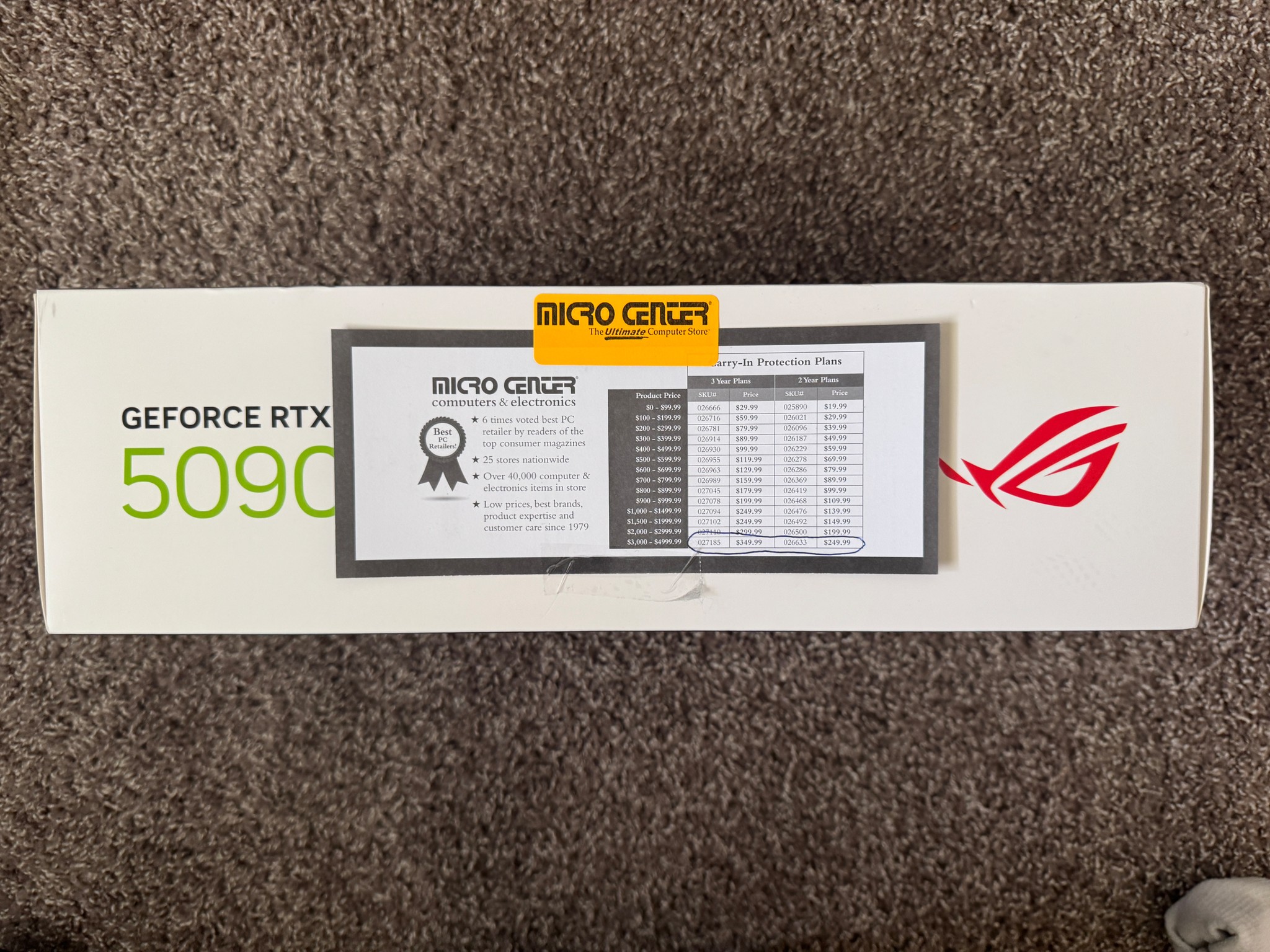 Nvidia Geforce Asus RTX 5090 Rog Astral OC 32GB GDDR7