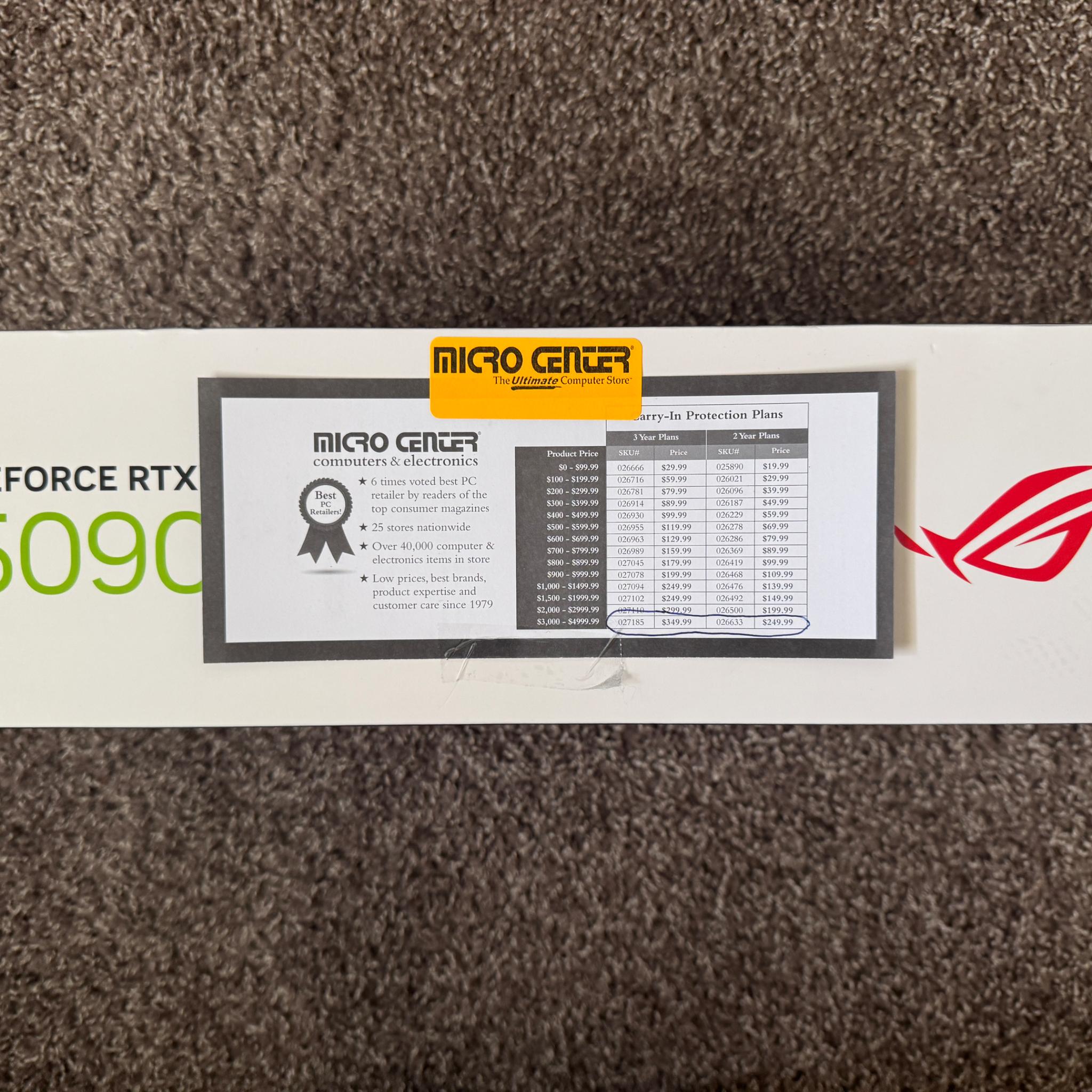 Nvidia Geforce Asus RTX 5090 Rog Astral OC 32GB GDDR7