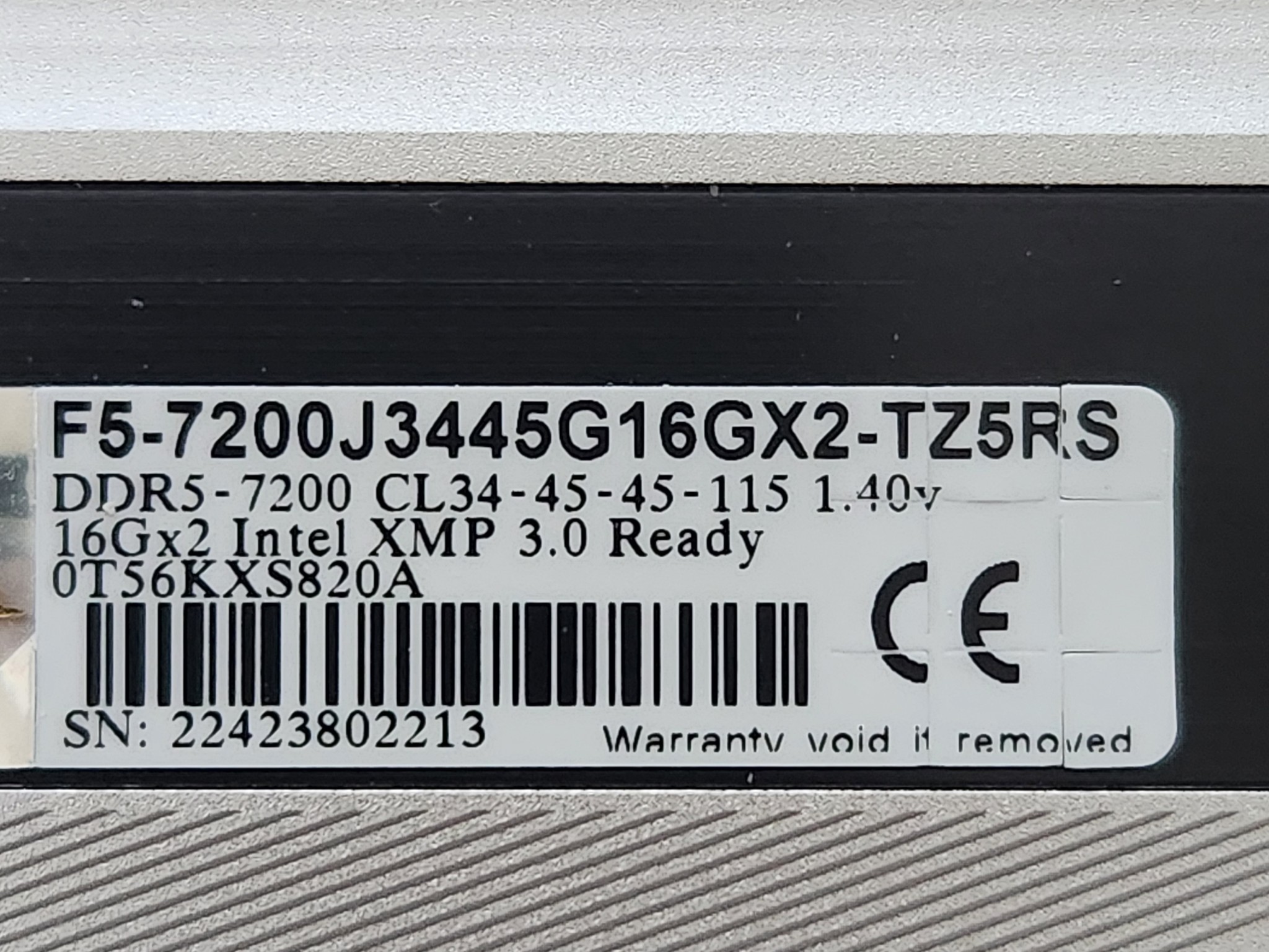 Trident Z5 RGB DDR5 7200mhz 32gb (2x16)