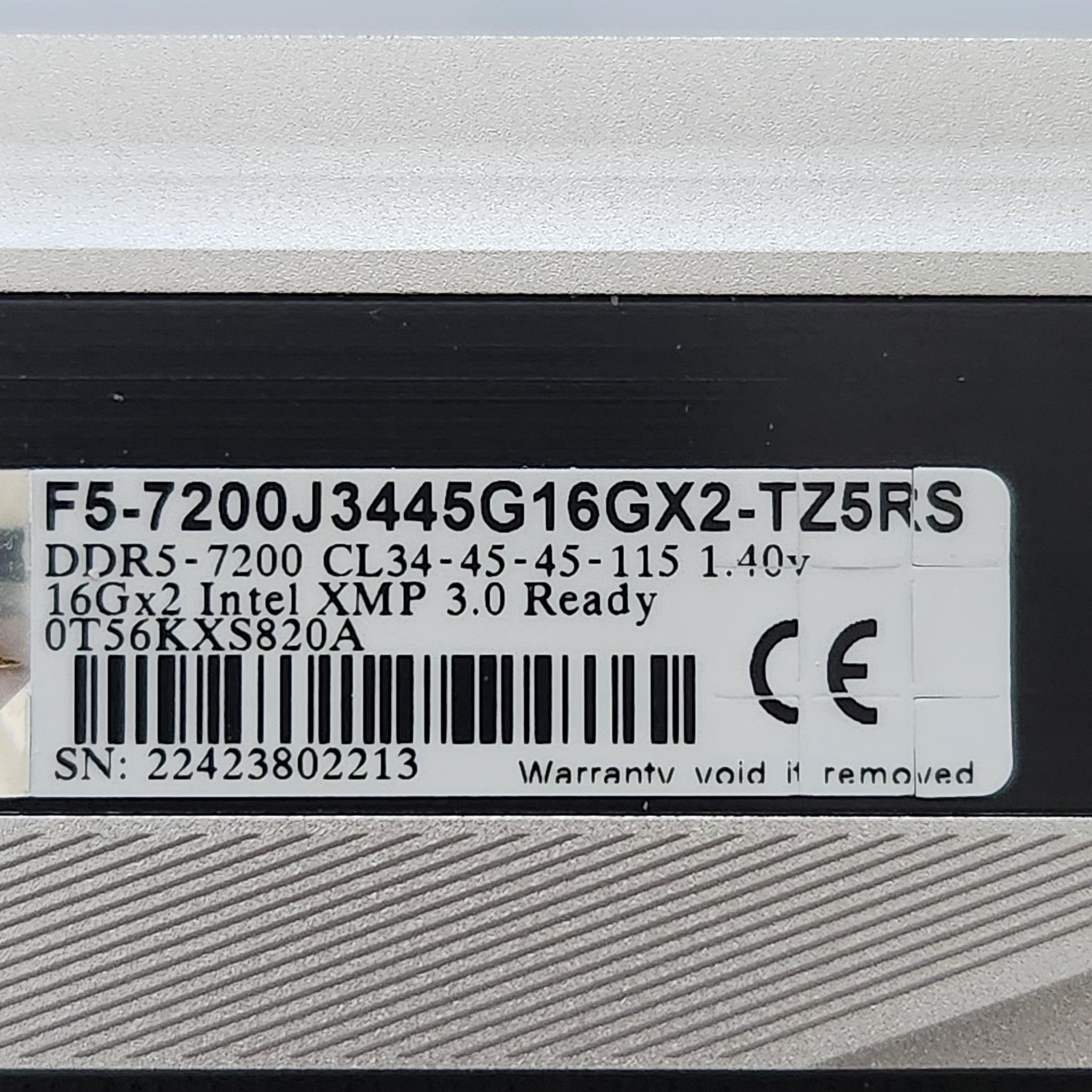 Trident Z5 RGB DDR5 7200mhz 32gb (2x16)
