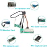 PCIe 1X to Dual Pci Slot Expansion Card PCI-Express 1X Male to PCI Female Adapter for Sound Cards xp