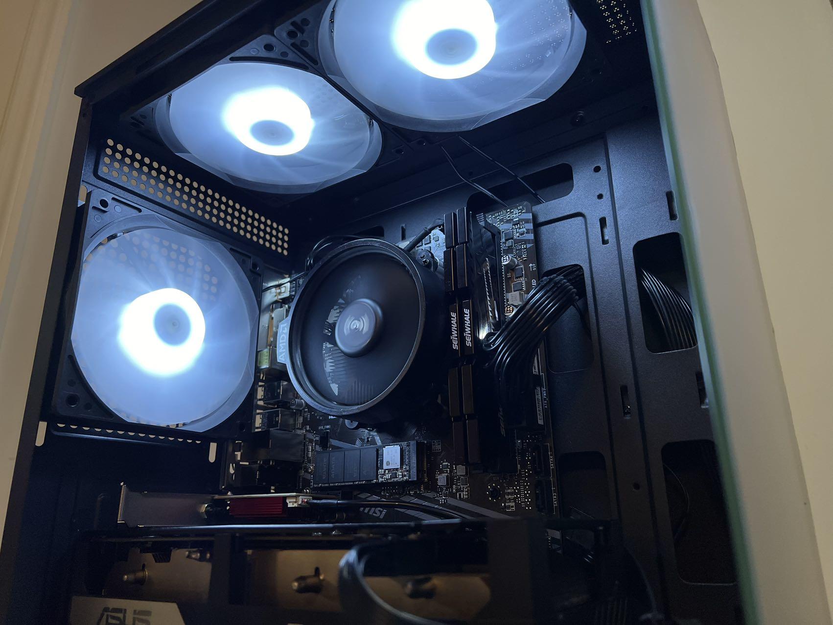 🔥SALE🔥R5-5600|RX 6600|1TB M.2|16GB RAM-DeepHuo Brand NEW Pre-Built PC