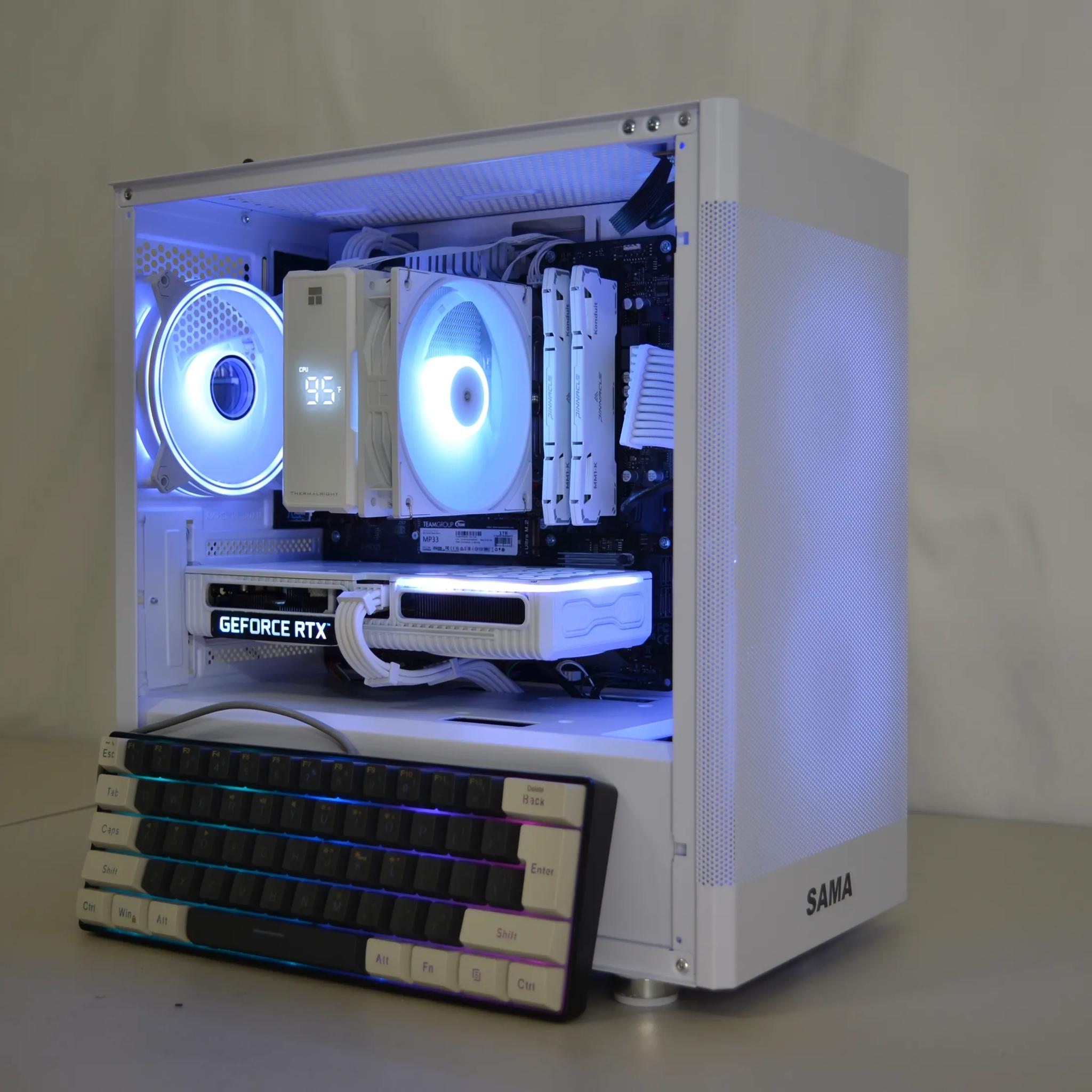 ⚪White Out V3⚪ Free Keyboard!⌨️ - RTX 3060ti | Ryzen 5 5500 | 1tb NVMe | Windows 11 FULLY ACTIVATED