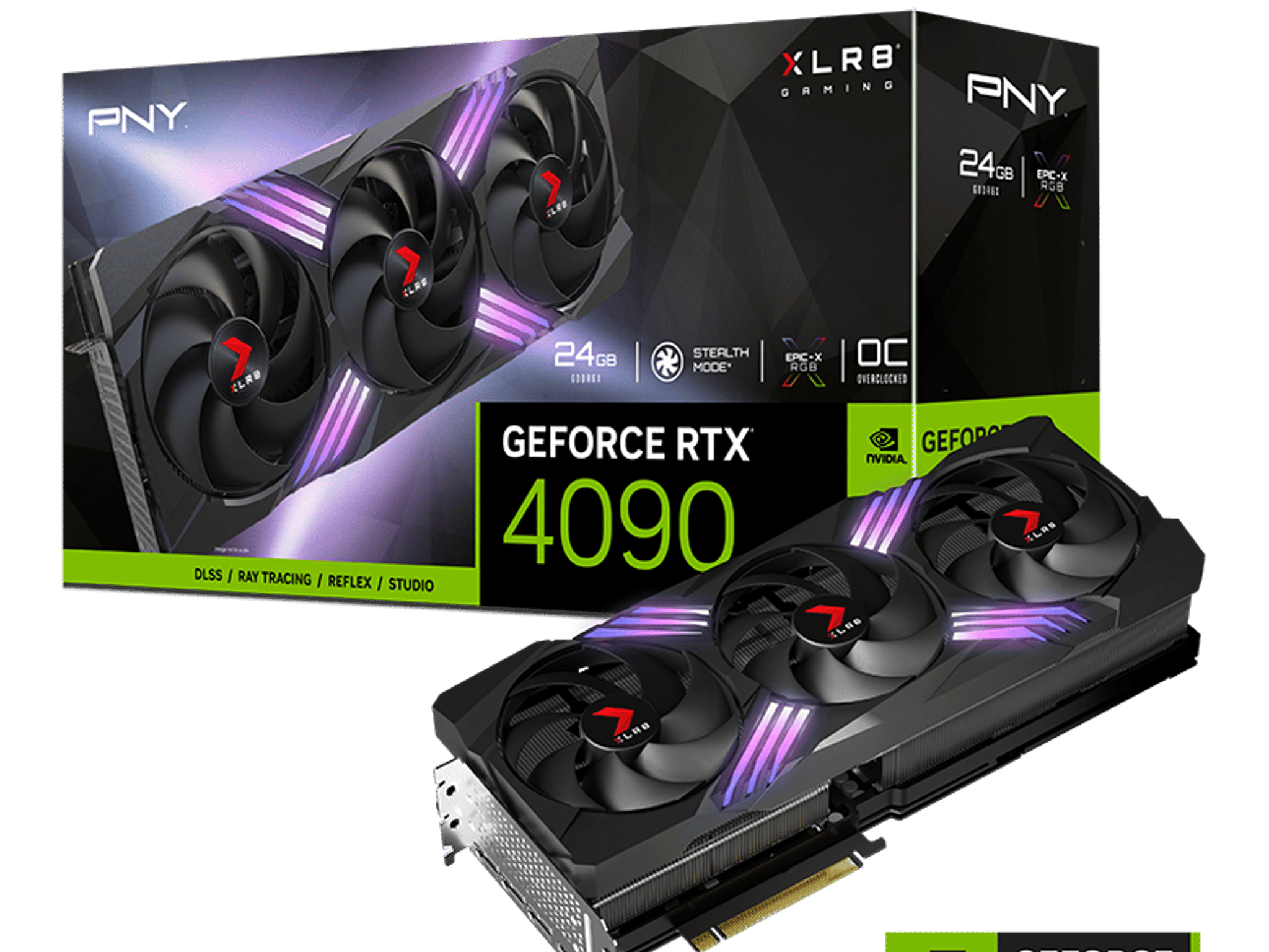 PNY NVIDIA GeForce RTX 4090 Verto Epic-X RGB Overclocked Triple Fan 24GB
