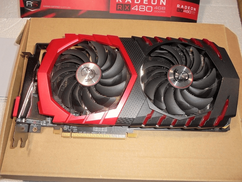 MSI RX 480 Gaming X 4GB, Clean, tested Very Low Usage