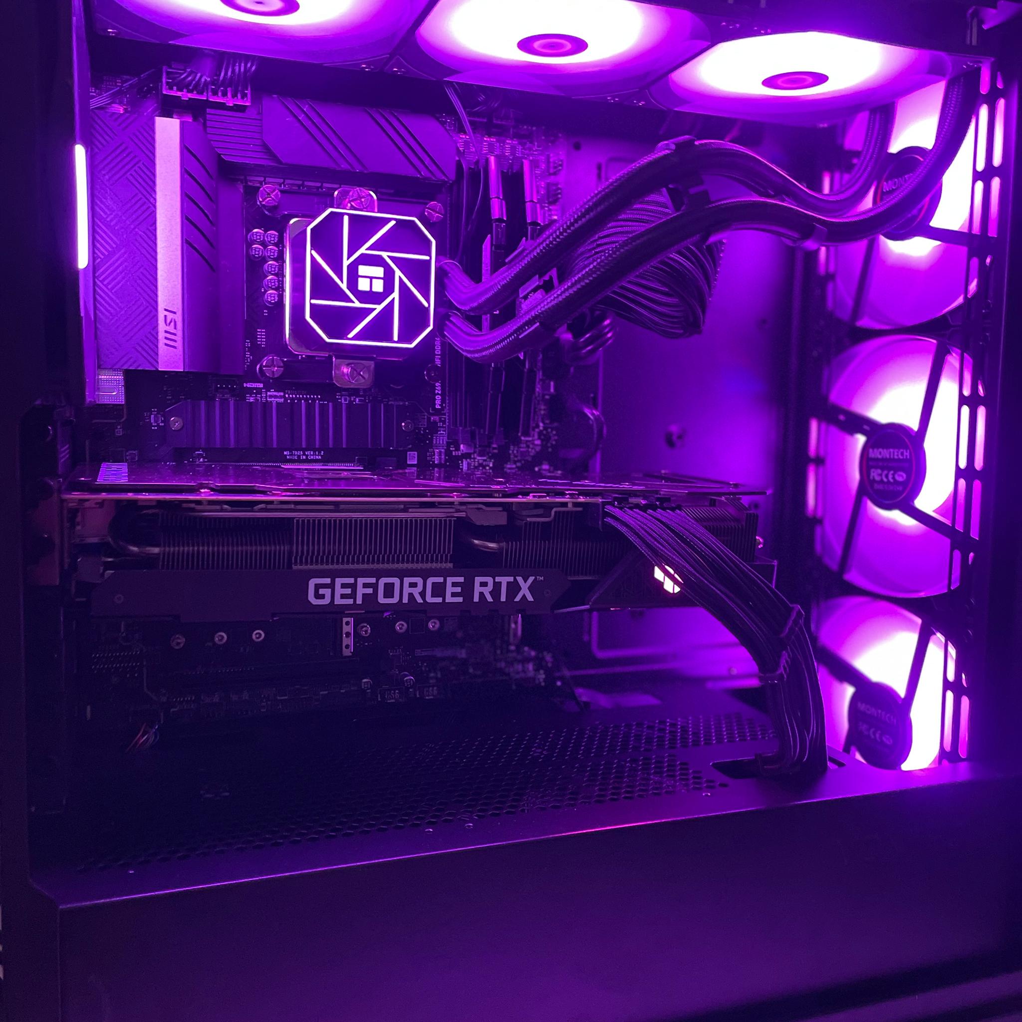 🖤🤍RTX 3080 | 12600KF | 16GB | 1TB M.2 | Windows 11 Home | BLACK Gaming PC🤍🖤