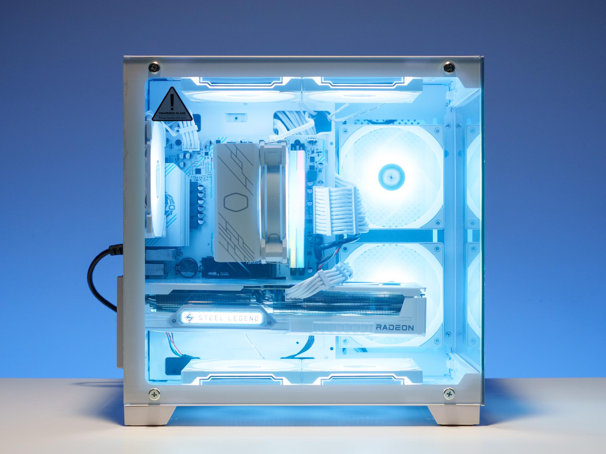Snow White Gaming PC | Ryzen 5 | RX 9060 XT | 16GB DDR4 RAM | ARGB
