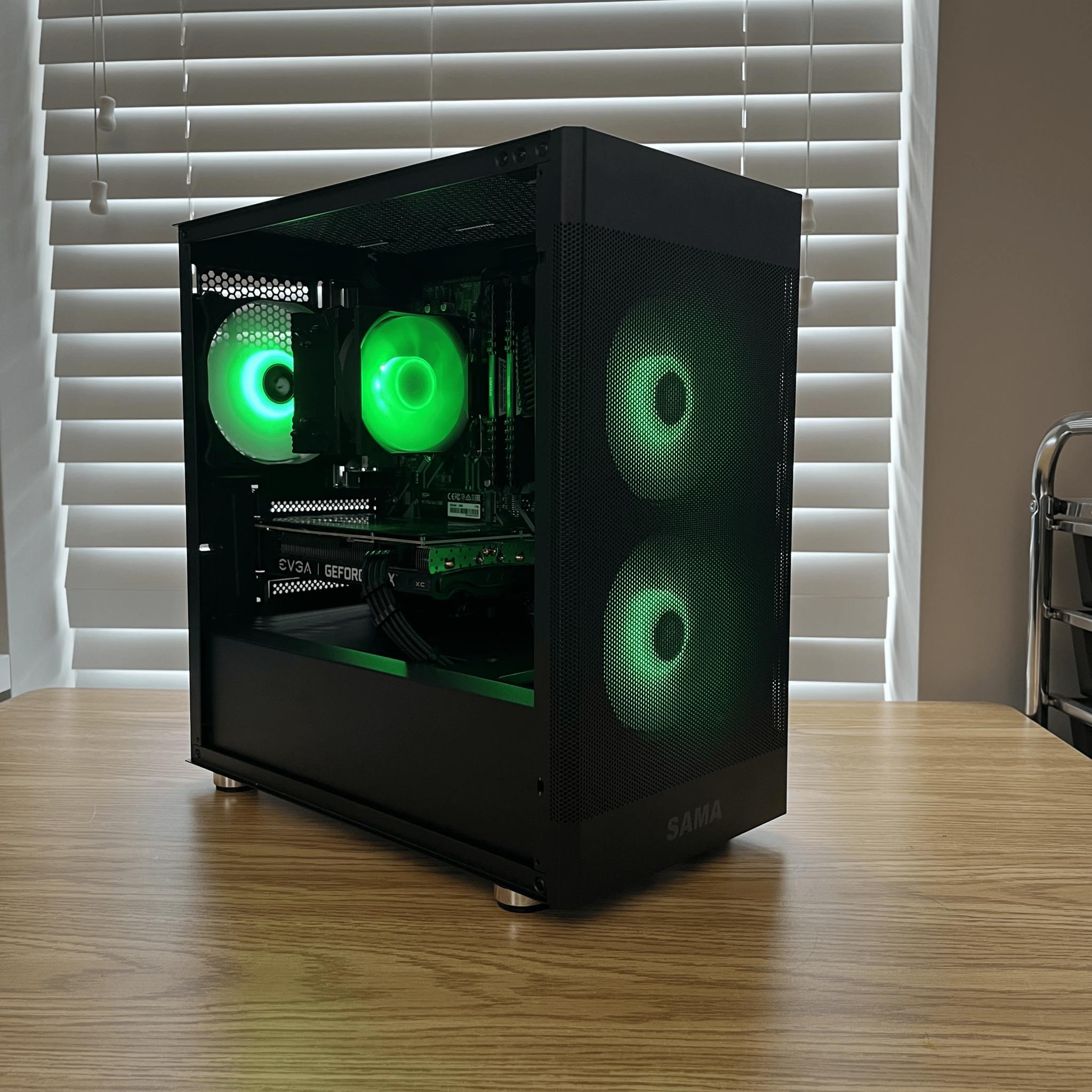 🔥⚫Black RGB Gaming PC | Ryzen 5 3600 | RTX 3060Ti | 32GB DDR4 | WiFi & BT ⚫🔥