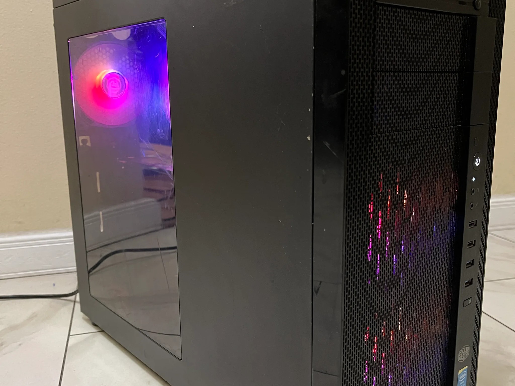 🔥 Budget RGB Gaming PC – R9 270x, Intel Core i5, 12GB RAM, 256GB SSD+1TB HDD, with RGB Remote