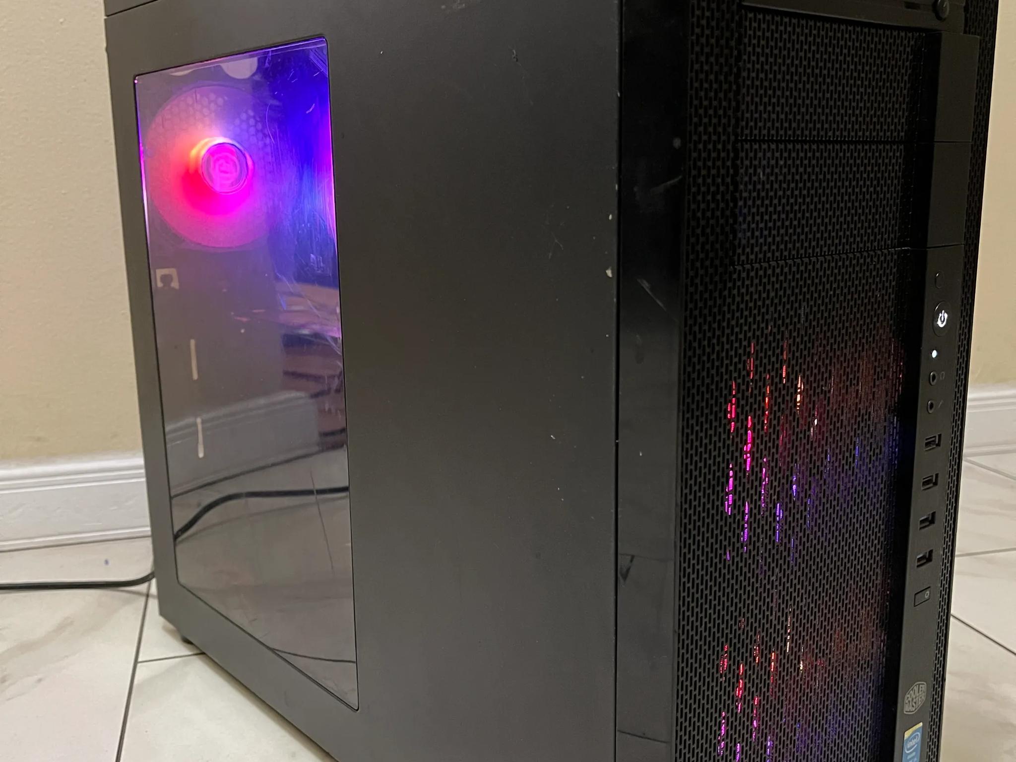 🔥 Budget RGB Gaming PC – R9 270x, Intel Core i5, 12GB RAM, 256GB SSD+1TB HDD, with RGB Remote