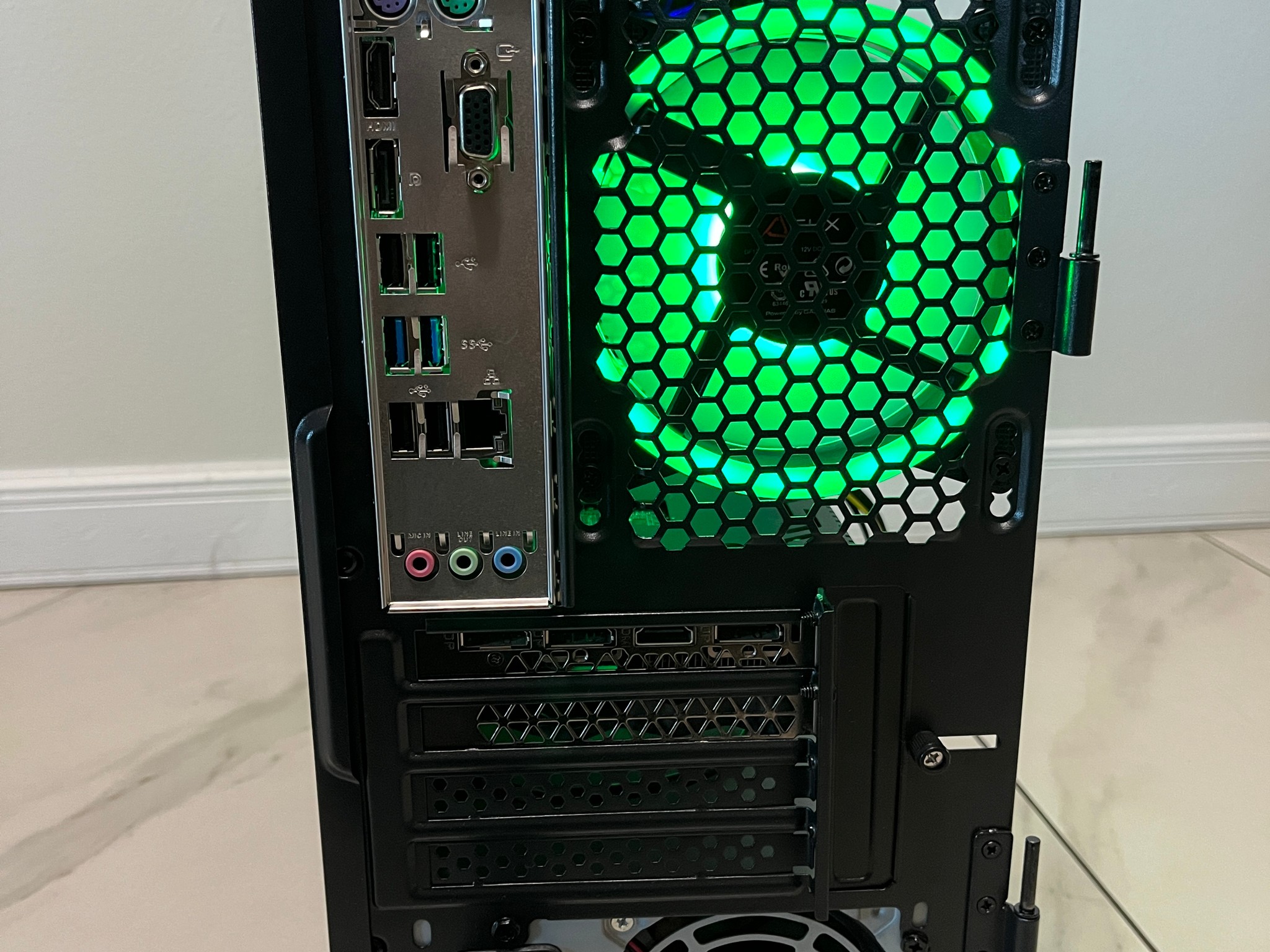 NVIDIA RTX 2060, Intel Core i3-10100, 16GB RAM, 2.2TB Storage, Gaming PC w/ Wi-Fi, BT & RGB Remote