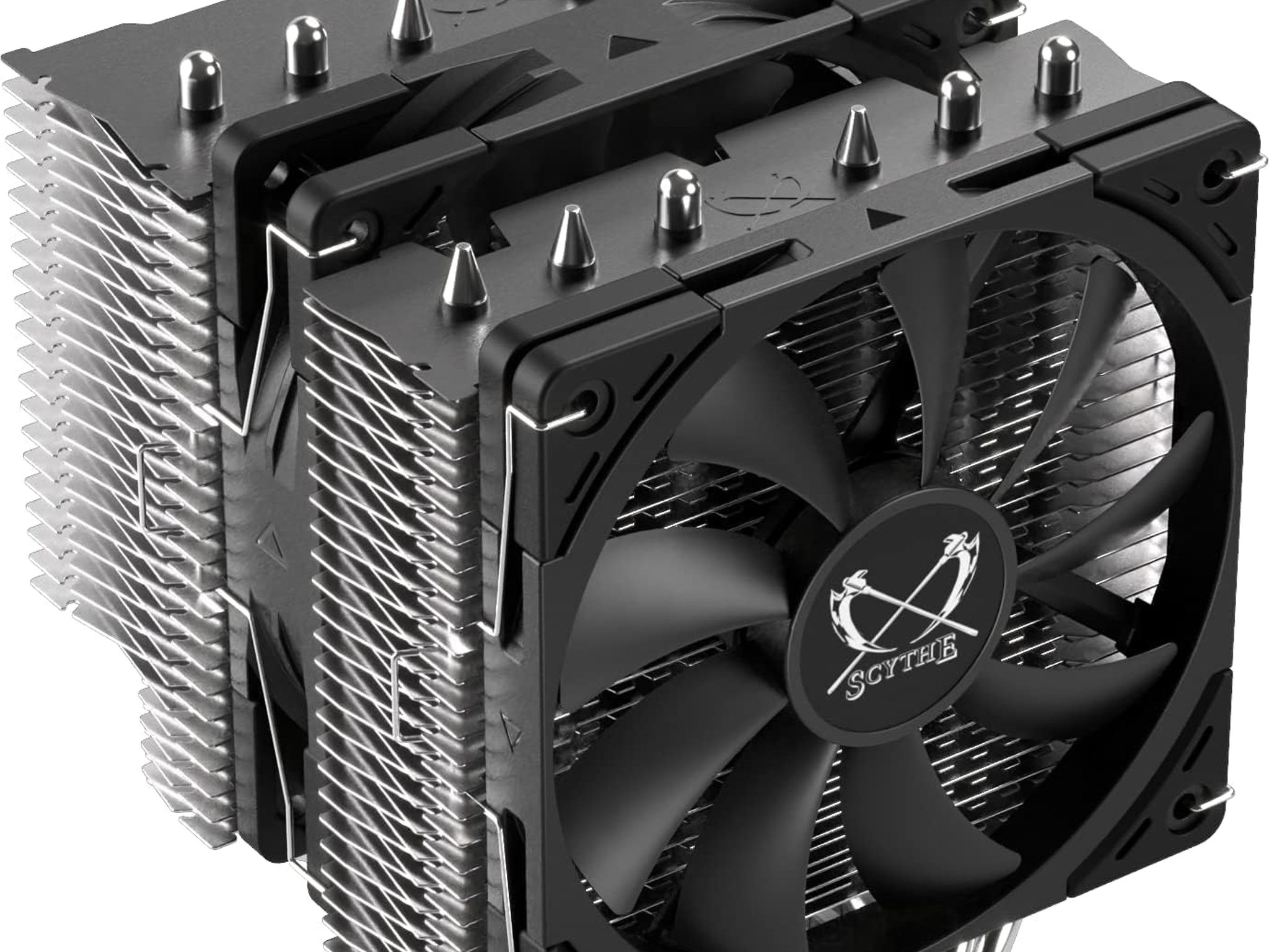 Scythe Fuma 2 Rev.B CPU Air Cooler, Intel LGA1700, LGA1151, AMD AM4/Ryzen 120mm, Dual Towers Black