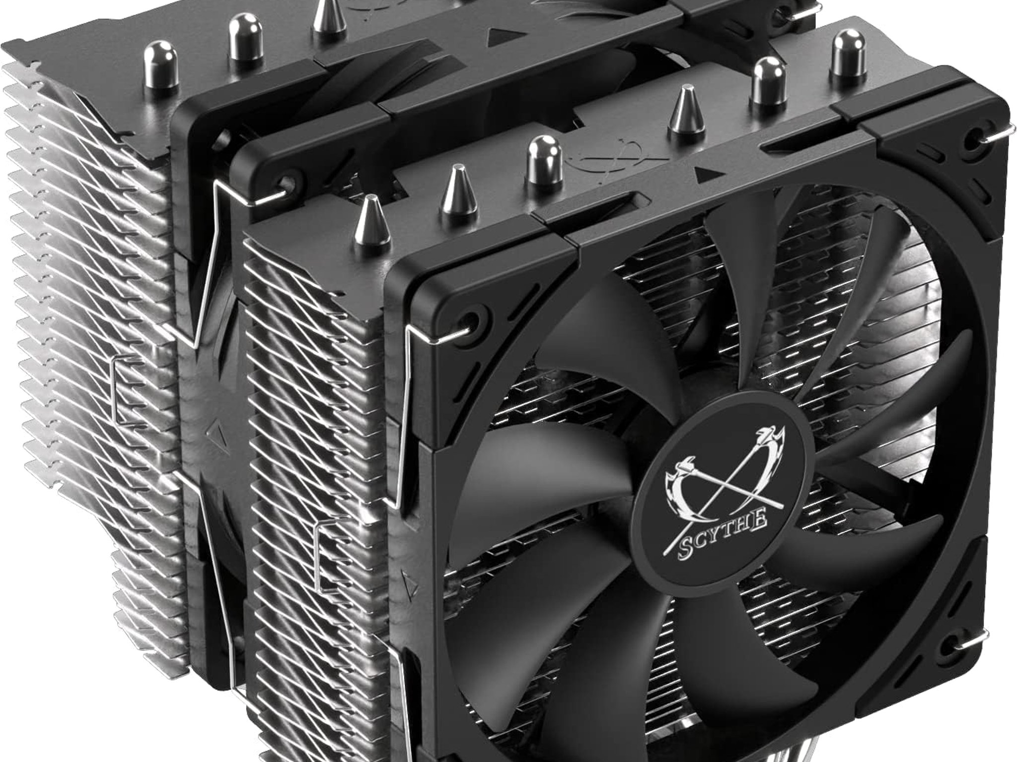 Scythe Fuma 2 Rev.B CPU Air Cooler, Intel LGA1700, LGA1151, AMD AM4/Ryzen 120mm, Dual Towers Black