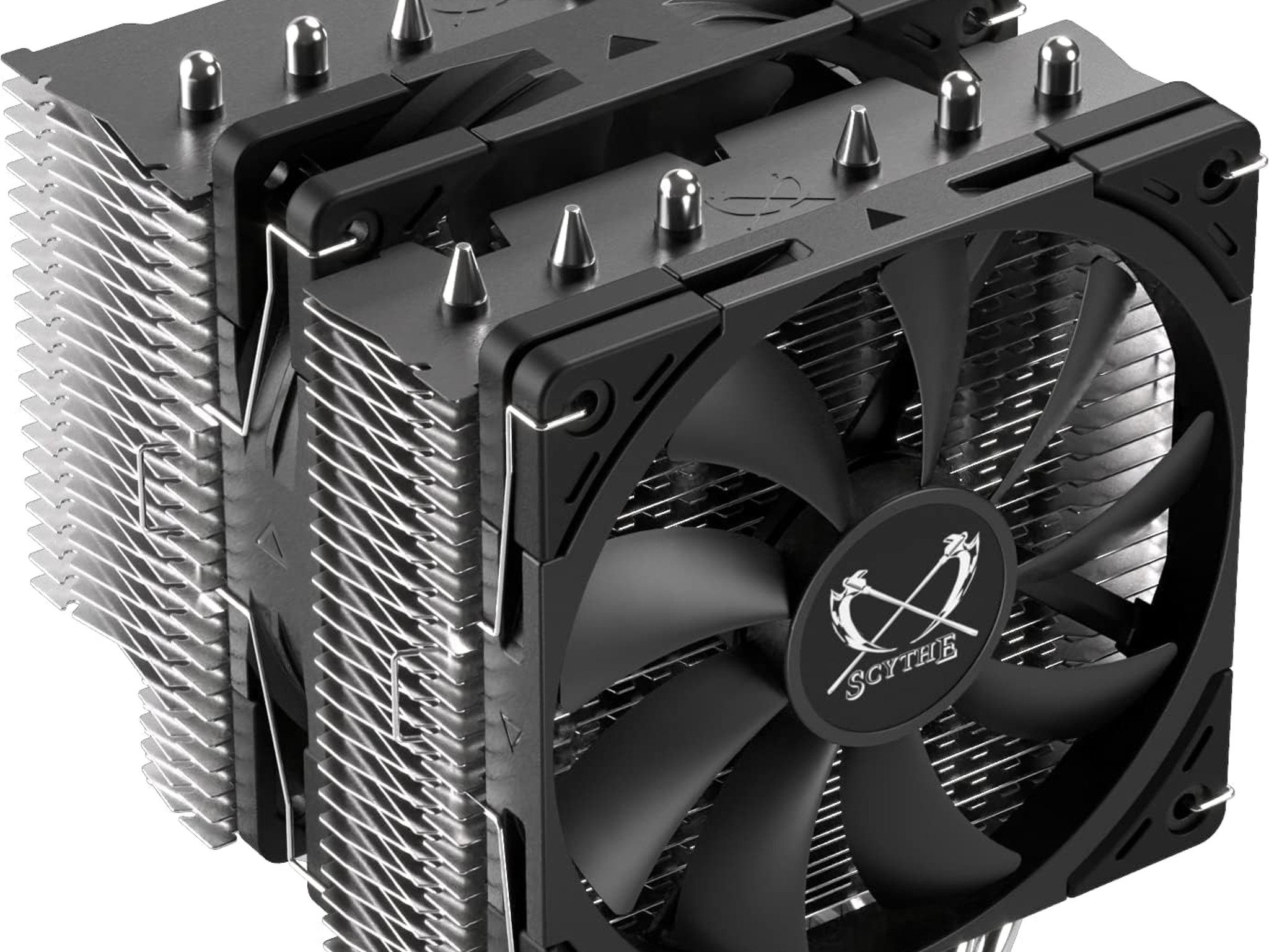 Scythe Fuma 2 Rev.B CPU Air Cooler, Intel LGA1700, LGA1151, AMD AM4/Ryzen 120mm, Dual Towers Black