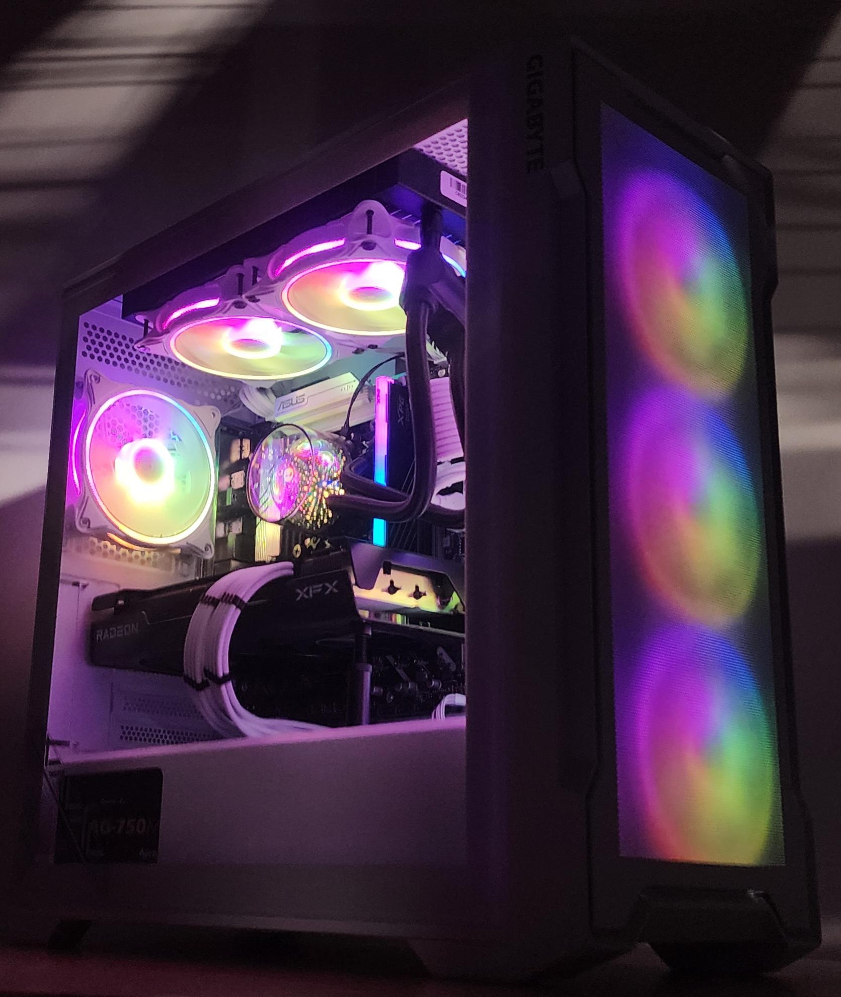 Gaming PC Intel Ultra 5 225F 16GB RAM 1TB SSD RX 7600 XT 16GB Win11 Computer