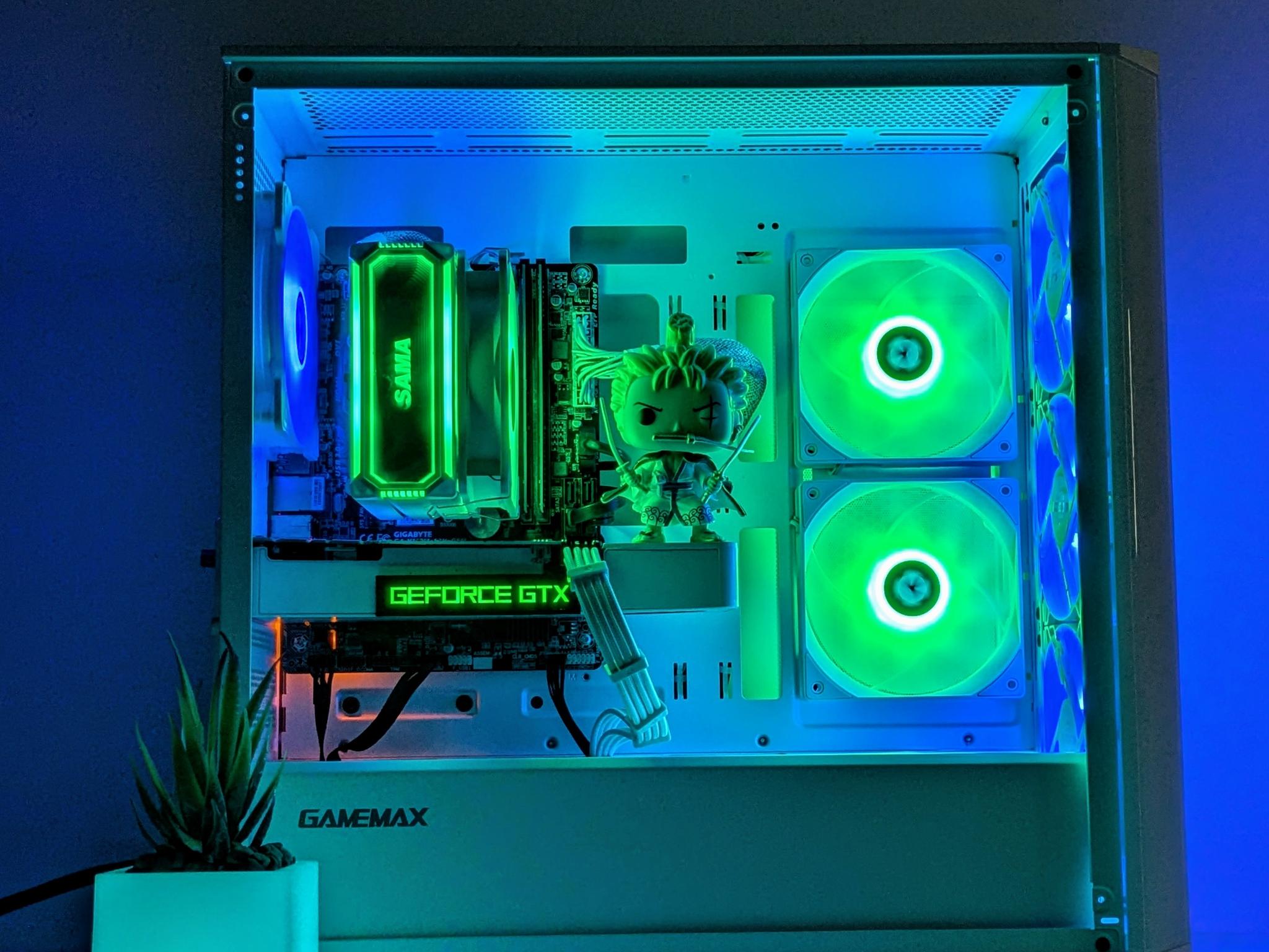 ⚪️💚⚔️Roronoa Zoro🗡️⚪️1080p Gaming PC⚪️GTX 1070⚪️i5-7600K⚪️256GB SSD & 1TB HDD⚪️Windows 11 Pro