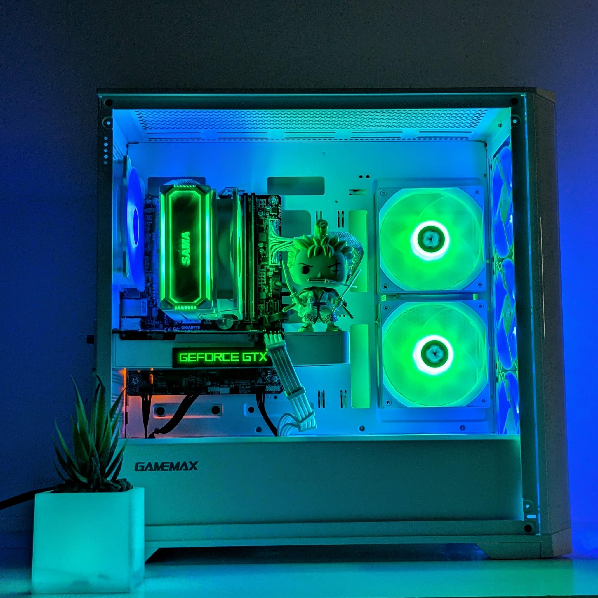 ⚪️💚⚔️Roronoa Zoro🗡️⚪️1080p Gaming PC⚪️GTX 1070⚪️i5-7600K⚪️256GB SSD & 1TB HDD⚪️Windows 11 Pro