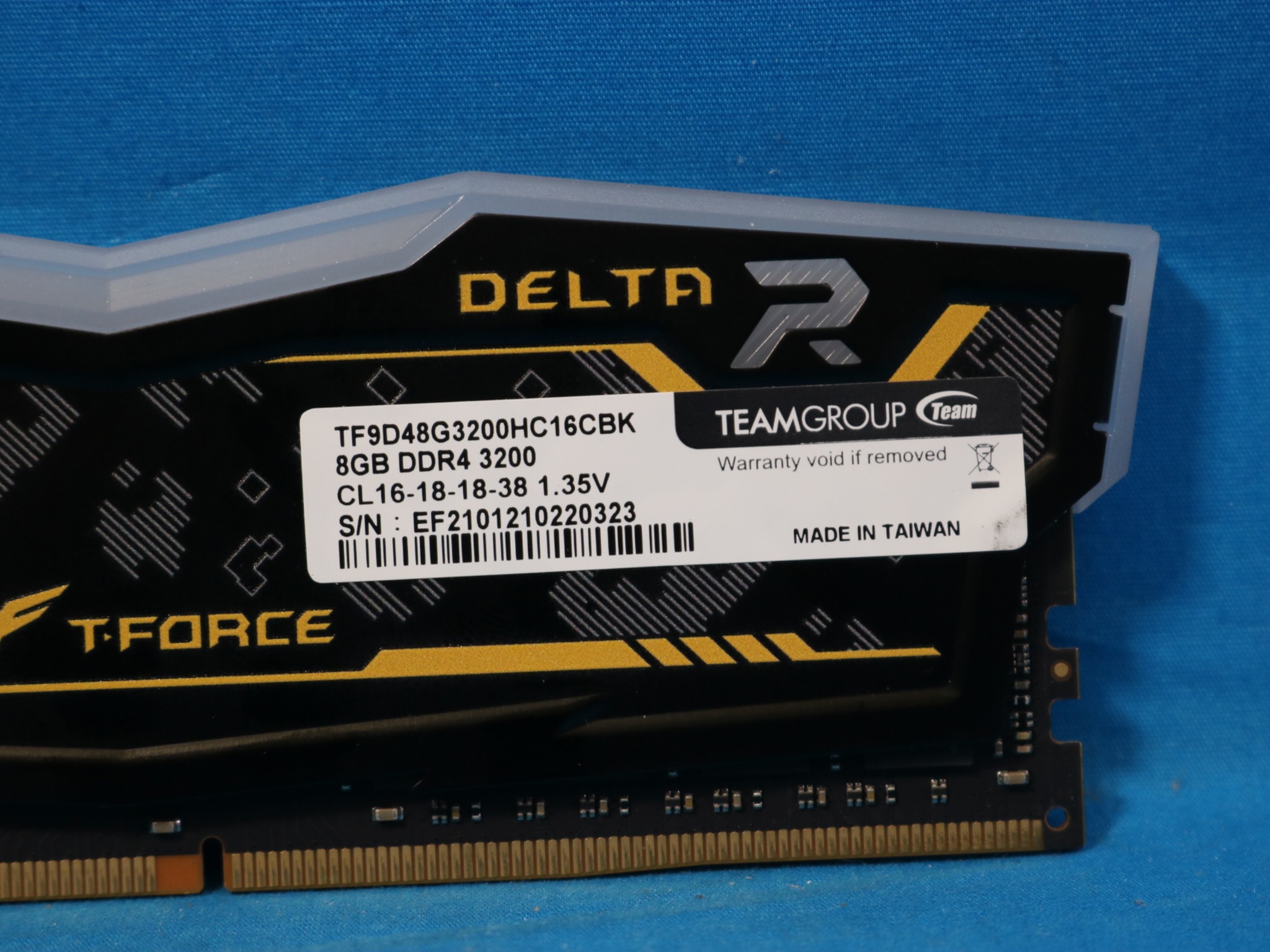 TeamGroup T-Force Delta TUF Gaming Alliance RGB 16GB (2x8GB) DDR4 3200MHz RAM TF9D48G3200HC16CBK