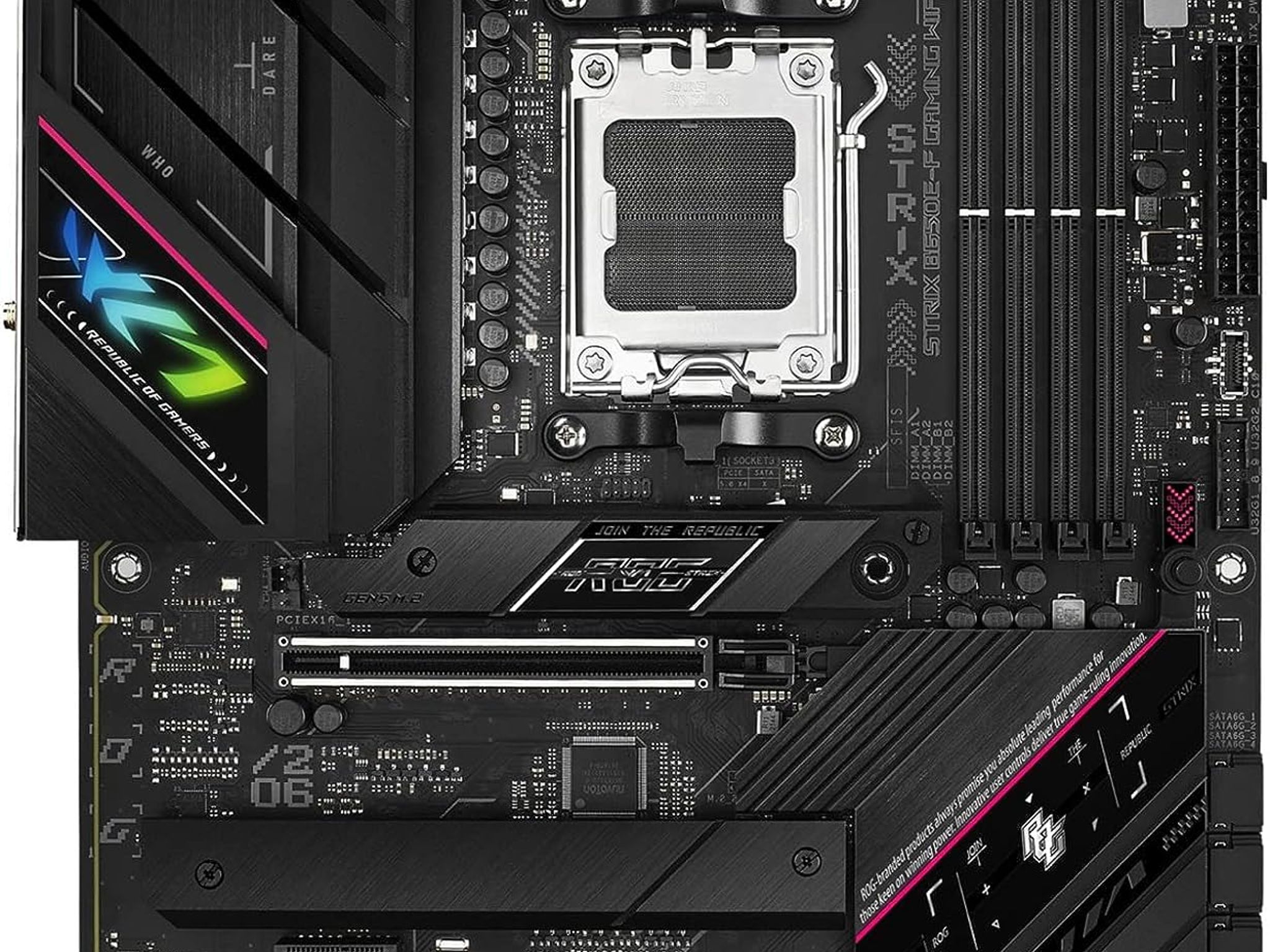 ASUS ROG STRIX B650E-F GAMING WIFI AMD AM5 B650 ATX M.2 Desktop Motherboard A