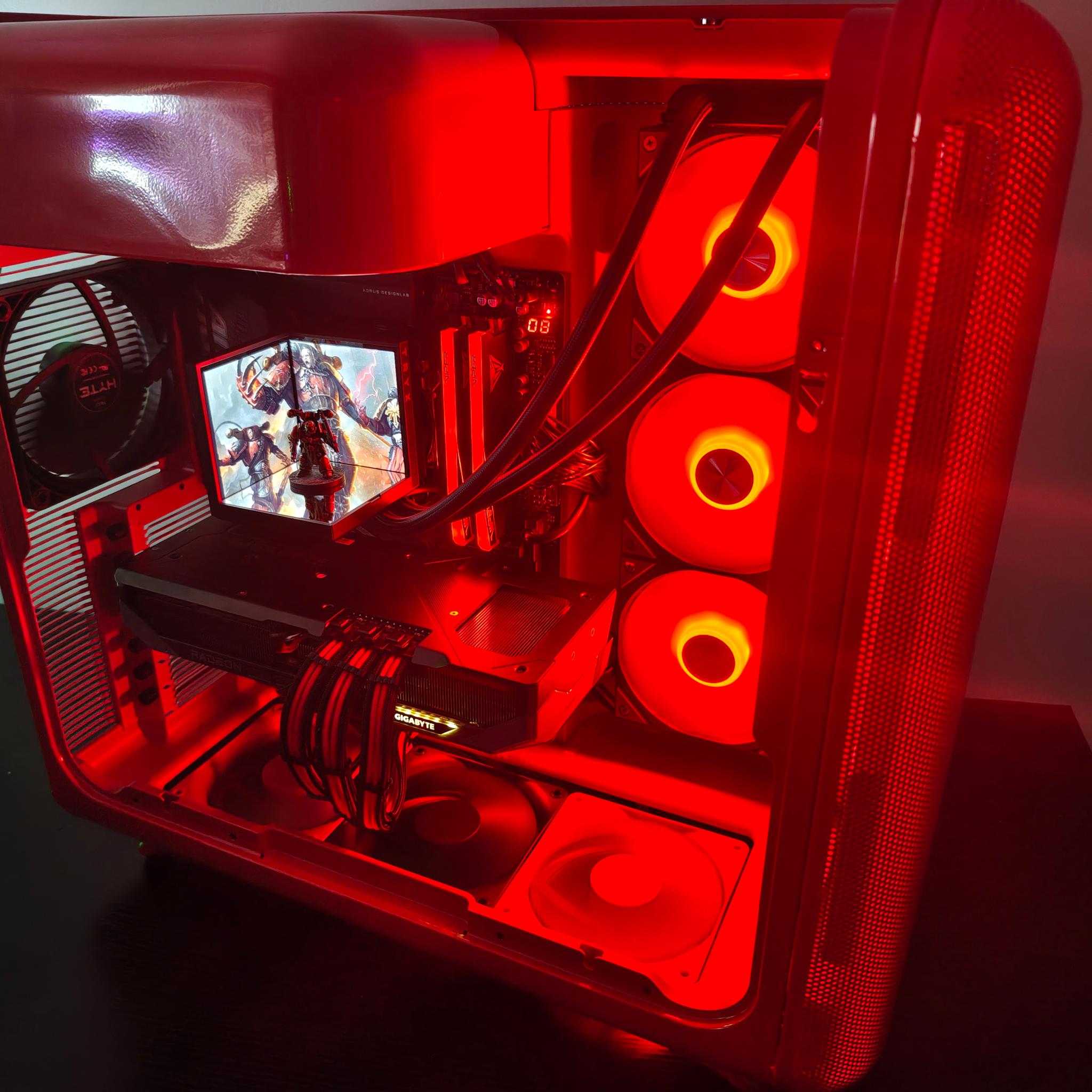 ELITE Performance CUSTOM WARHAMMER 40k GAMING PC, 9070XT, 4 TB nvme, 48 GB ddr 5 ram!