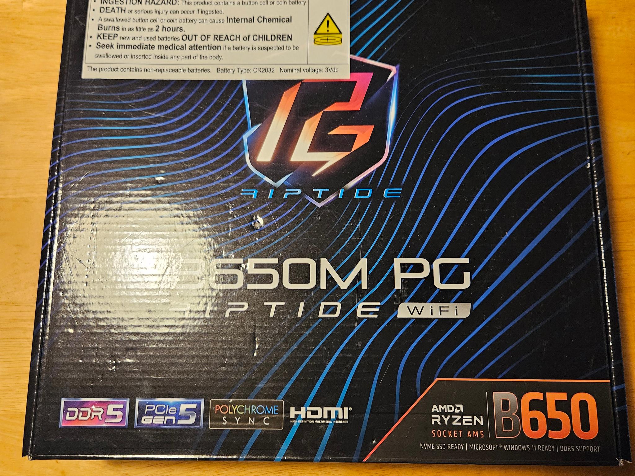 Asrock B650 M Riptide with Wi-Fi Micro-ATX Motherboard