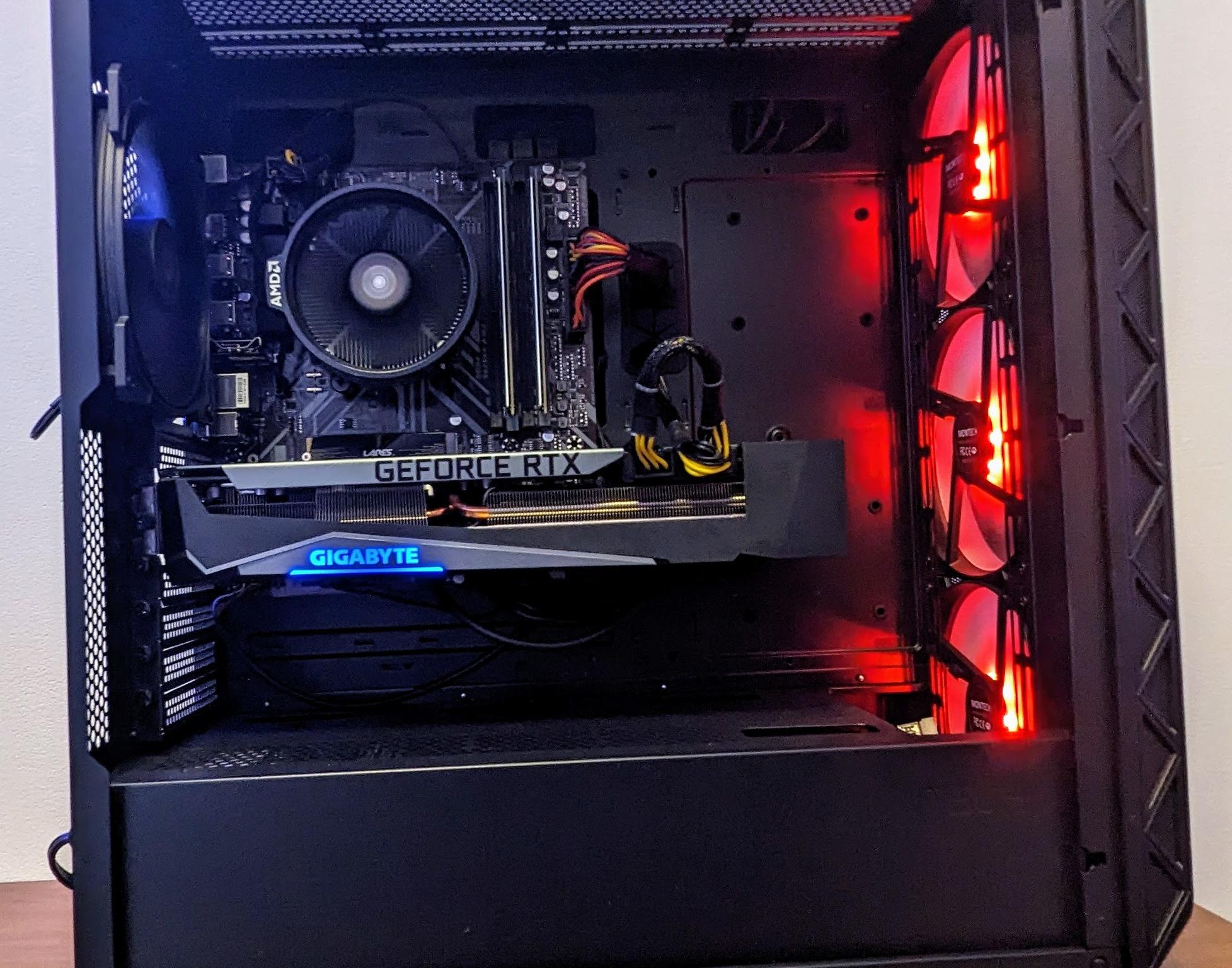 Gaming PC - AMD Ryzen 7 5700x - 32GB DDR4 3200MHZ RAM - Nvidia RTX 3070ti 8GB GPU - 3TB - B450 - W11