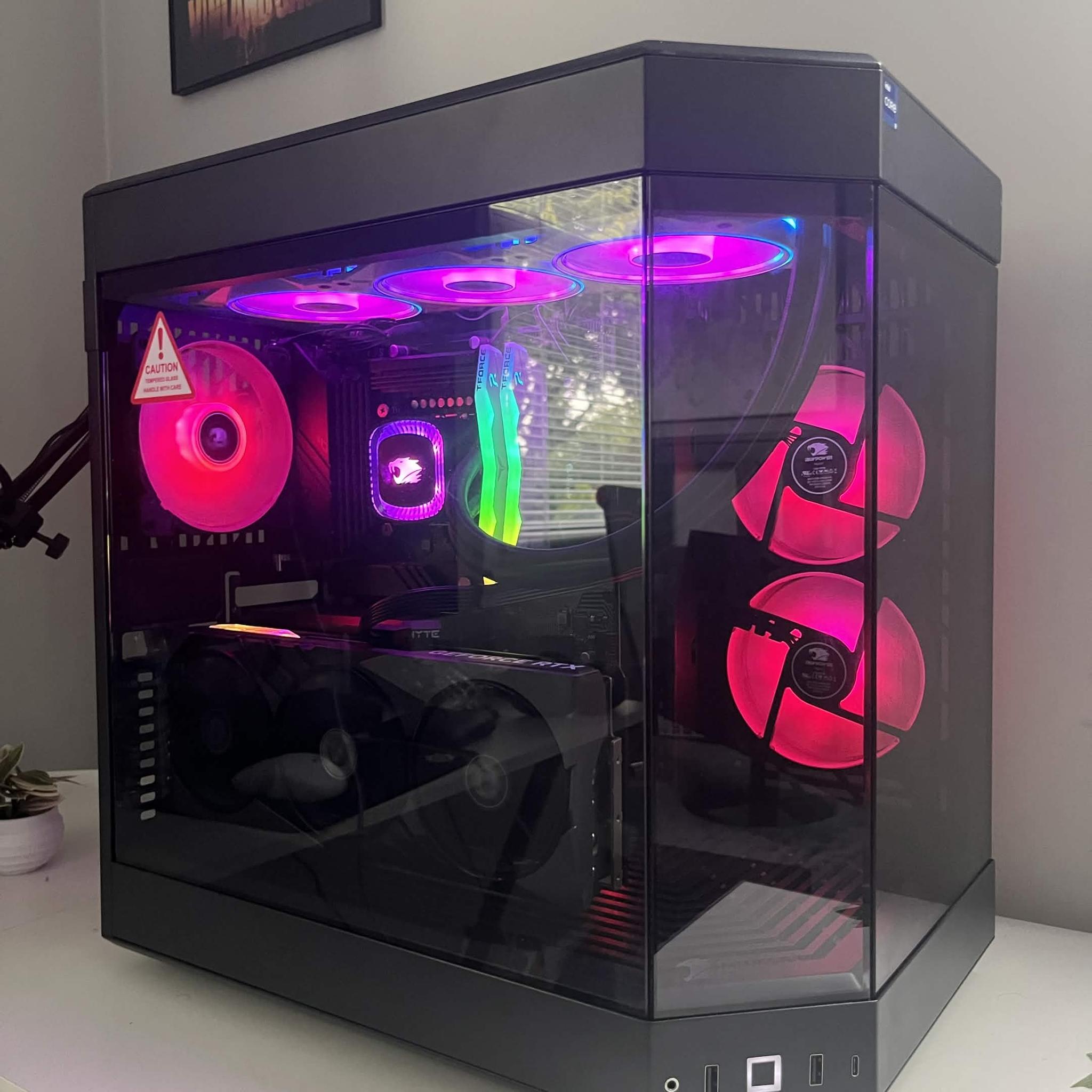 🖥️ RTX 4070 ti | i9 14900k | 32gb DDR5 | 1tb Gen 4 NVMe | Water Cooled Black Gaming PC