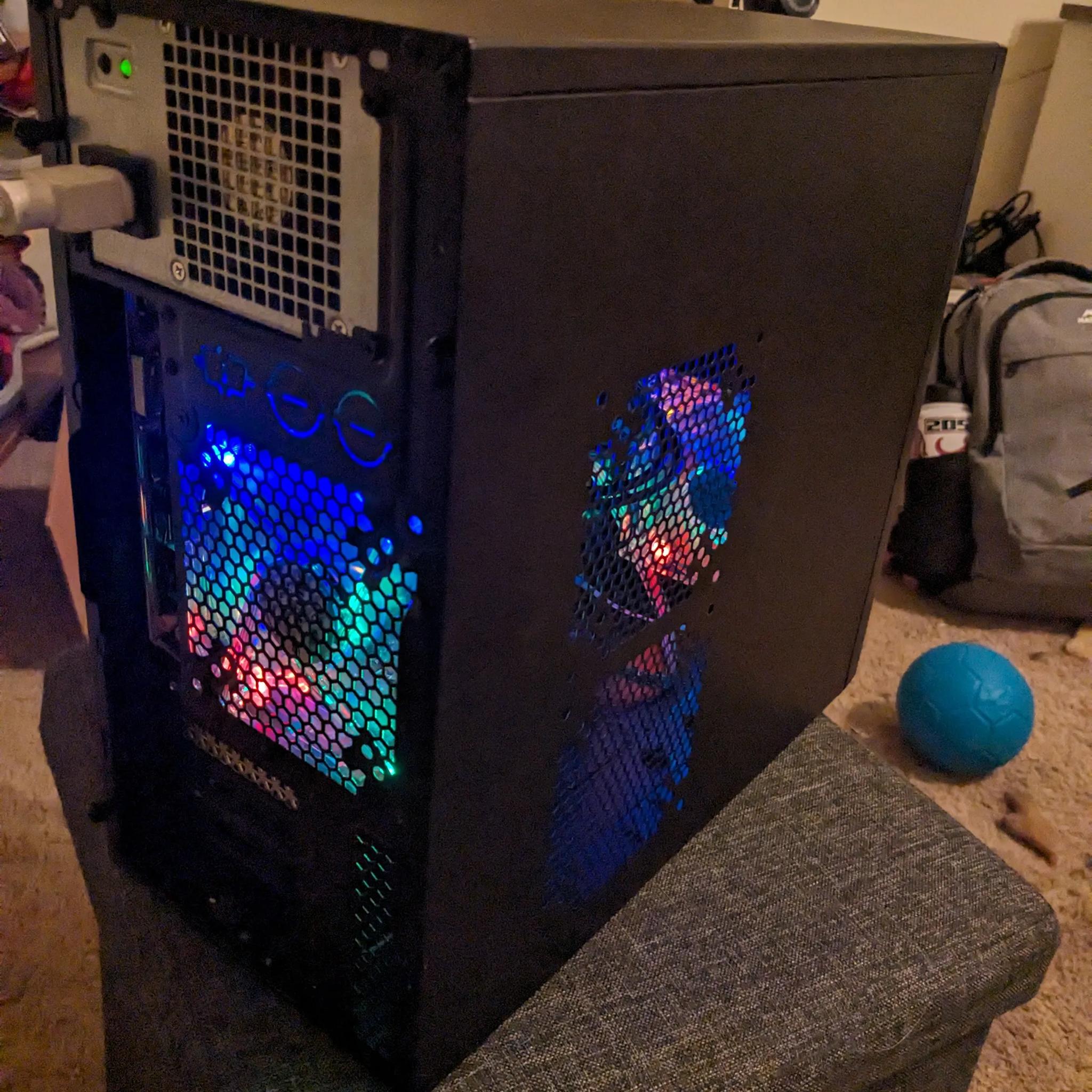 FREE SHIP || "Christmas Lights" Xeon E3 V1 (Same as i7 2nd Gen), RX 460, 480GB SSD, 16GB RAM, Win11