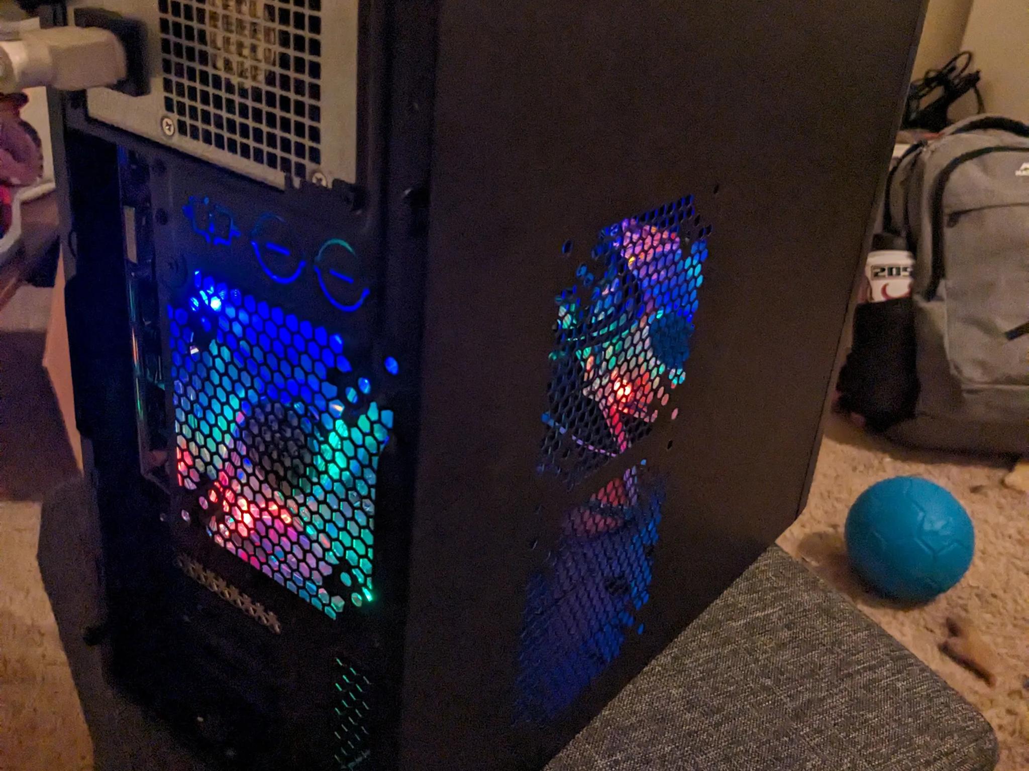 FREE SHIP || "Christmas Lights" Xeon E3 V1 (Same as i7 2nd Gen), RX 460, 480GB SSD, 16GB RAM, Win11