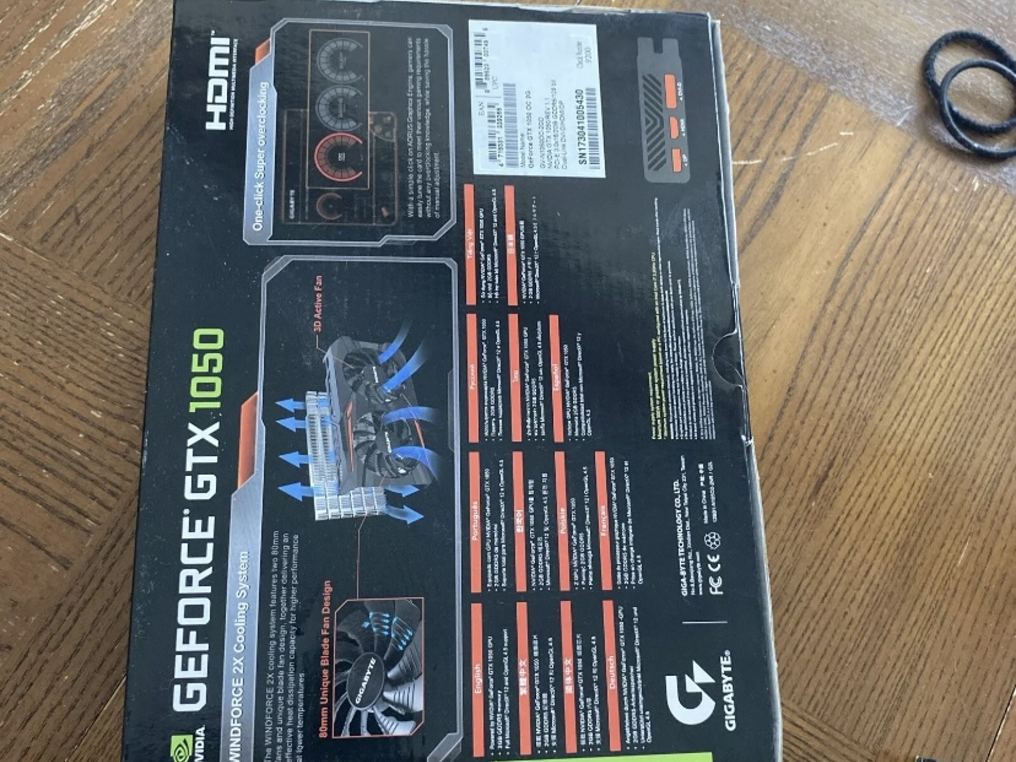 GIGABYTE GeForce GTX 1050 2GB Graphics Card