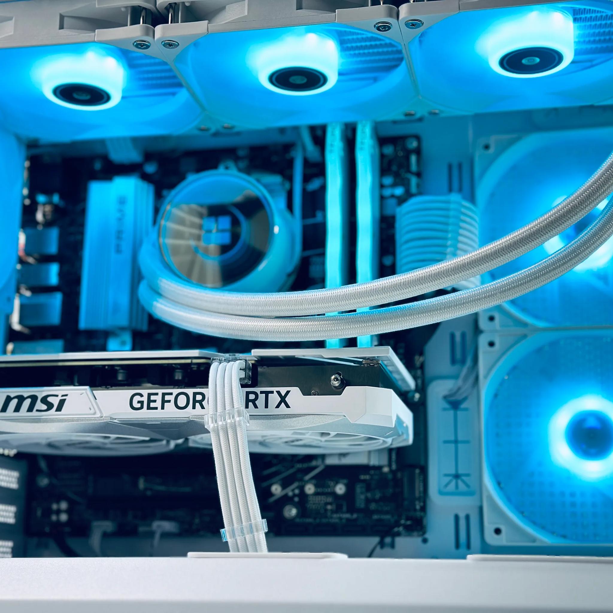 🤍🏔️1440p-4K Gaming PC❄️Nvidia RTX 4070 12GB❄️AMD Ryzen 7 5700X 8 core❄️32GB DDR4❄️1TB NVME