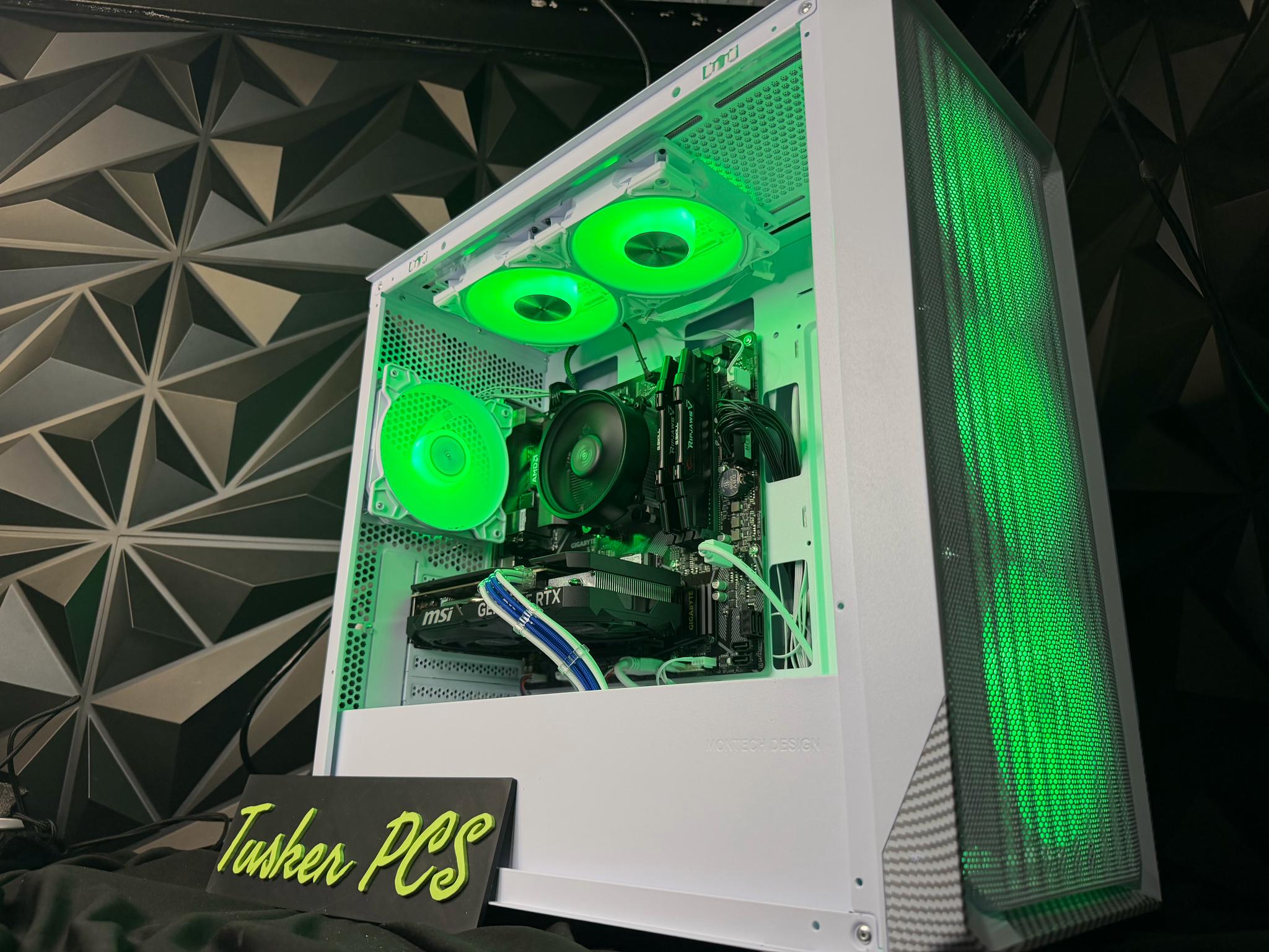 🌊❄️ AQUA ICE ❄️🌊 Ryzen 5 5500| RTX 4060Ti | 16 GB DDR4| 1.25 TB NVMe| 650W PSU