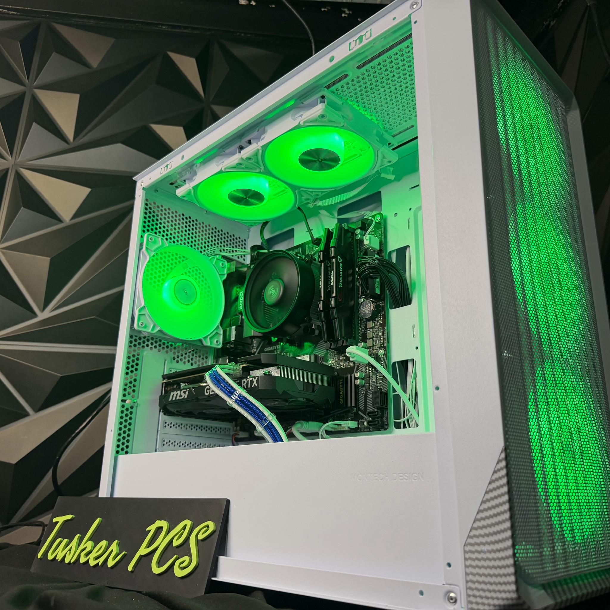 🌊❄️ AQUA ICE ❄️🌊 Ryzen 5 5500| RTX 4060Ti | 16 GB DDR4| 1.25 TB NVMe| 650W PSU