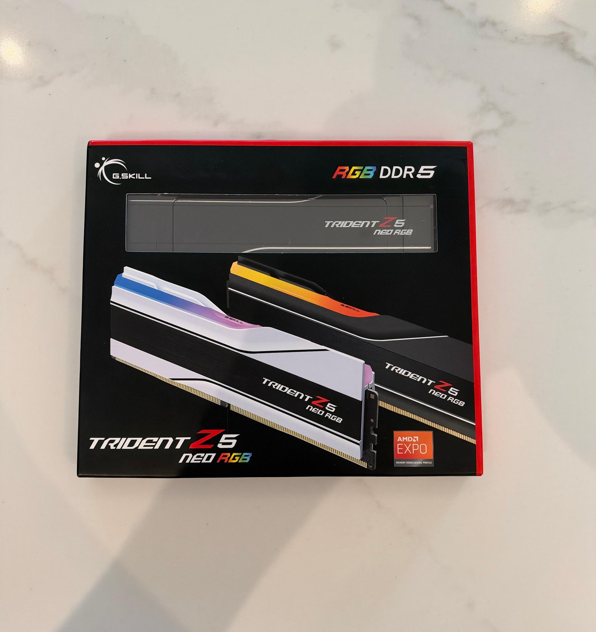 G.Skill Trident Z5 Neo RGB 32GB (2x16GB) DDR5 6000 CL30 AMD EXPO - Brand New Sealed