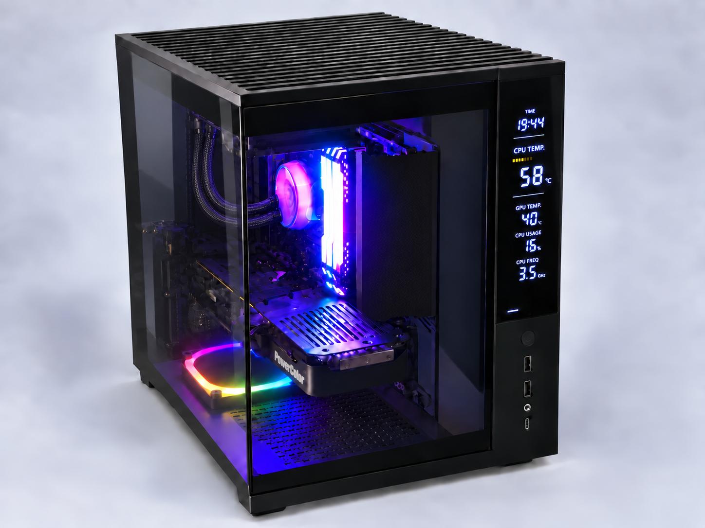 RX 9070 16GB 4K Gaming PC | Ryzen 7 5800X3D 8-Core | 64GB DDR4-3600 | 1TB NVMe | Wi-Fi | Bluetooth