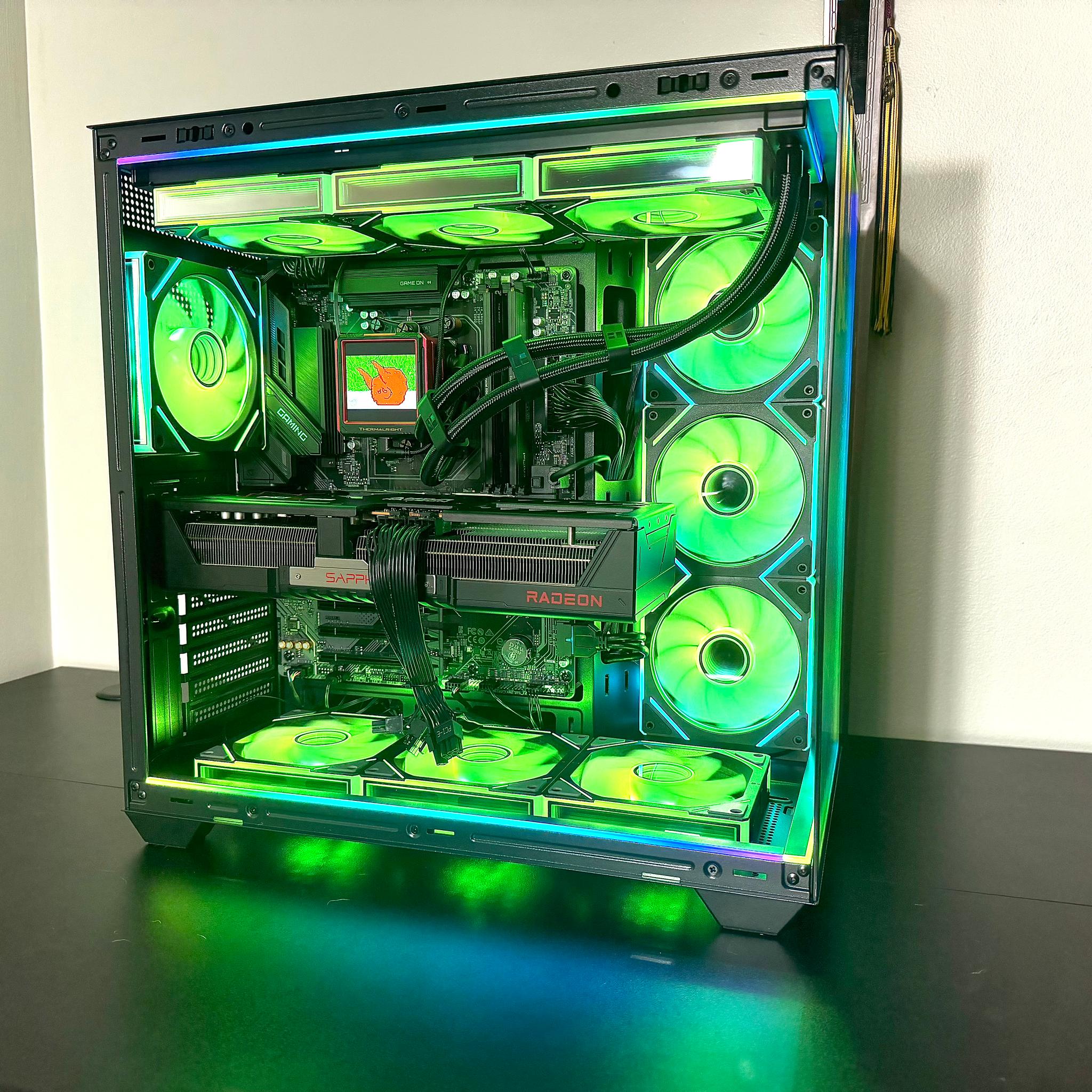 Insane 7800X3D | 9070XT | 48GB DDR5 | 2TB M.2 | LCD Screen AIO Cooler Gaming PC