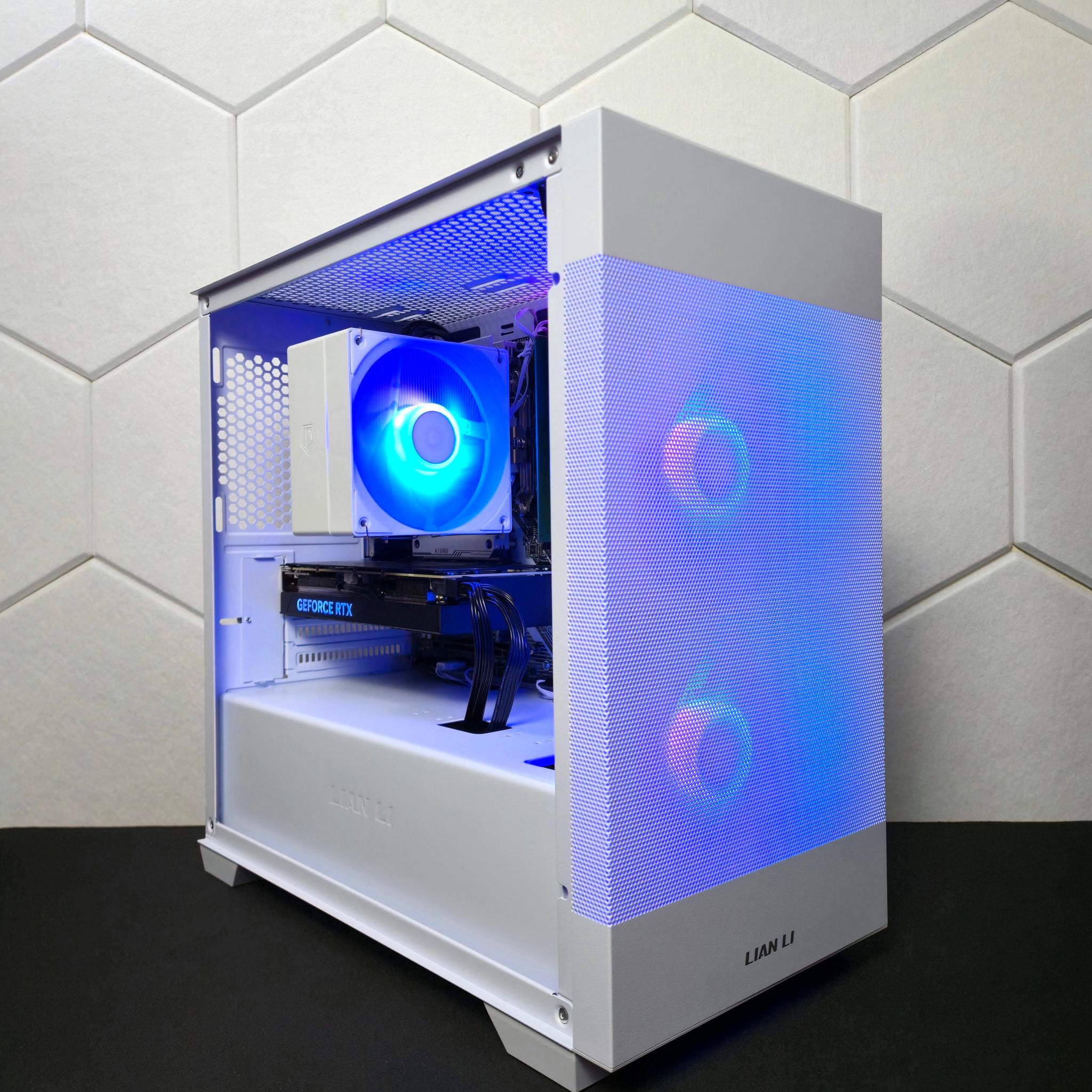 RTX 4060TI 8GB | Ryzen 7 8700F | 16GB DDR5 | 512GB SSD + 1TB HDD | Win 11 Home | WIFI+BT "Wisp"