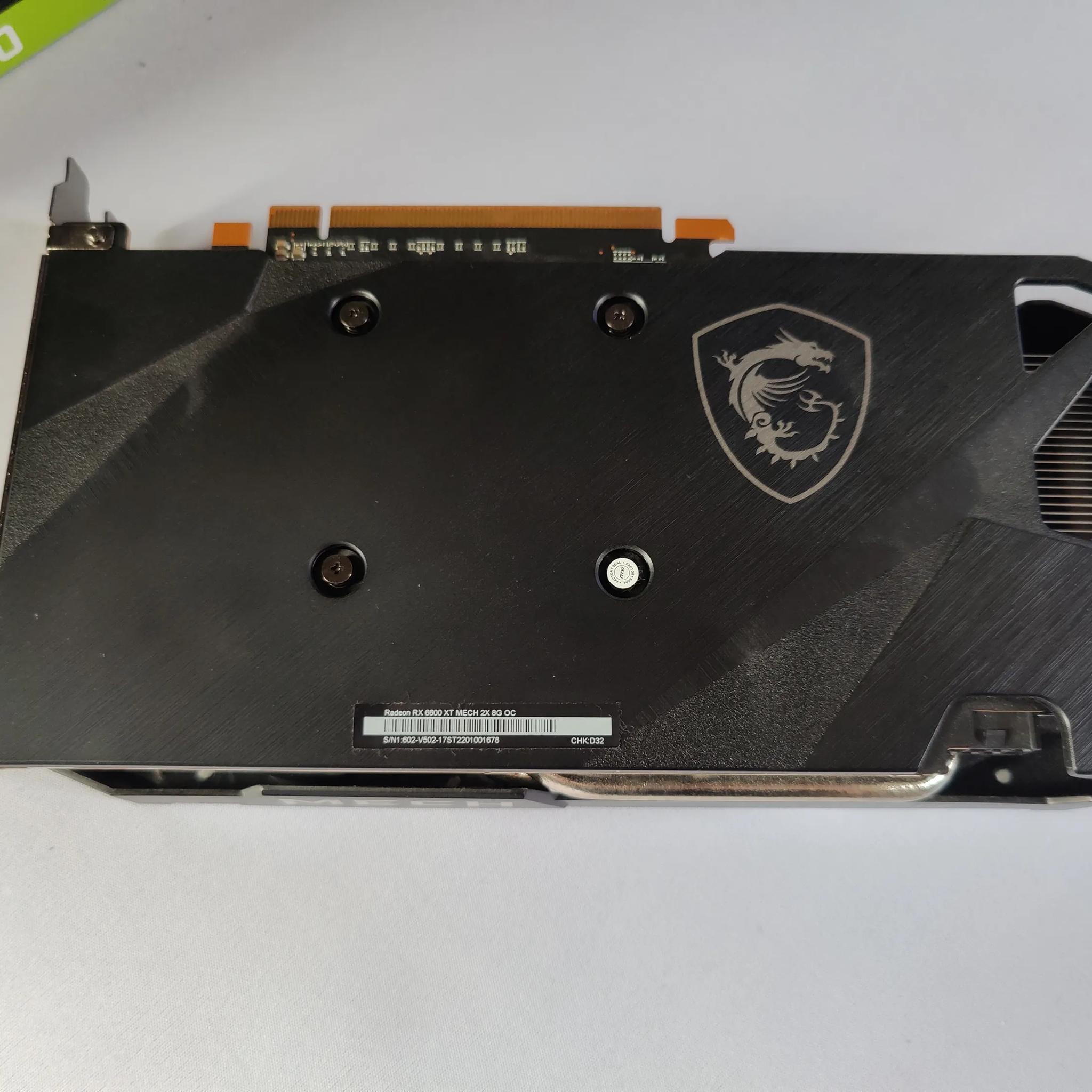 MSI Radeon RX 6600 XT Mech OC GPU 