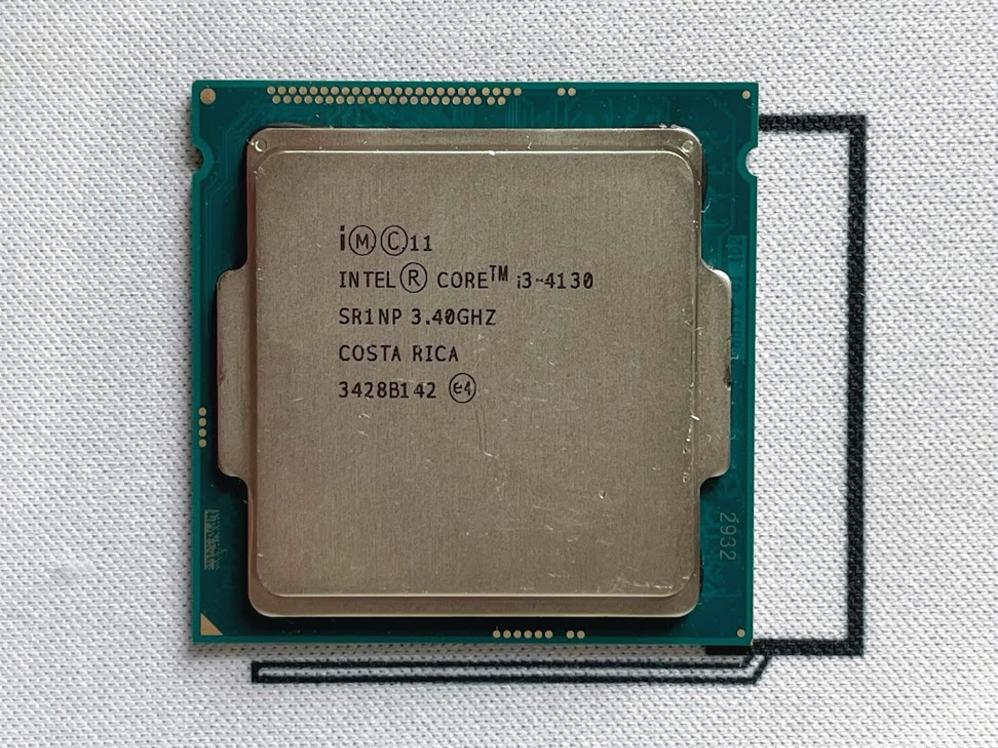 Intel i3-4130 3.40GHz Dual-Core 3MB LGA1150 CPU Processor SR1NP 54W
