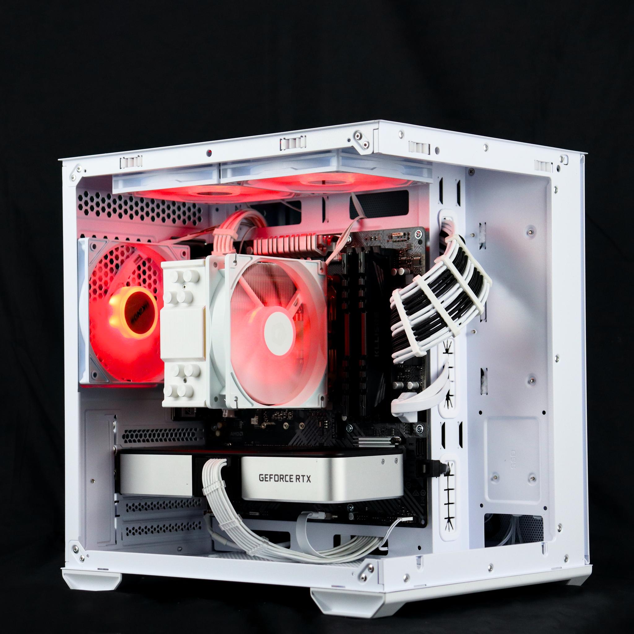 🧊❄️🧊 White Gaming PC – RTX 3060 TI , Ryzen 5 3600, 16GB RAM, 1TB SSD - WiFi, BlueToot...