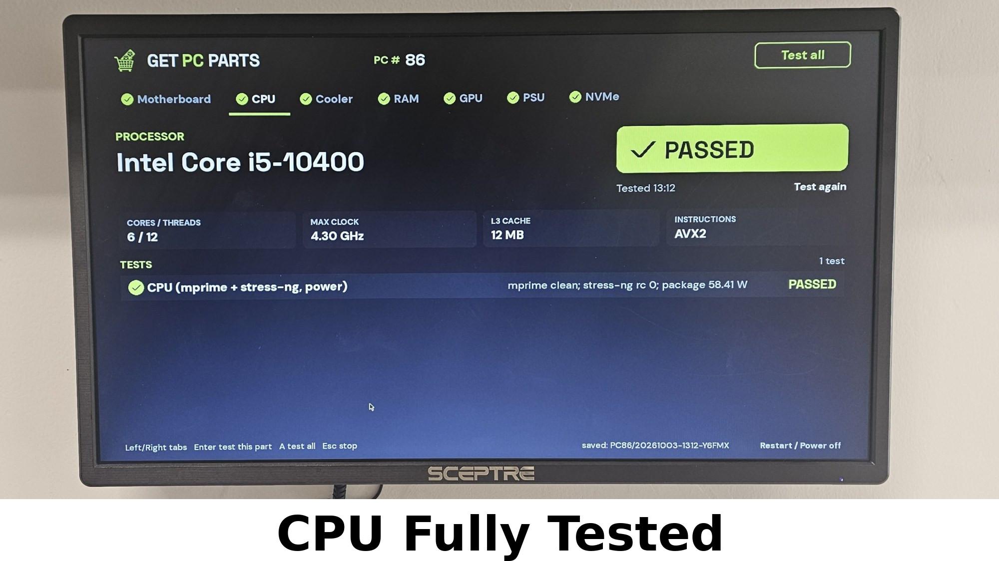 Intel Core i5-10400 LGA1200