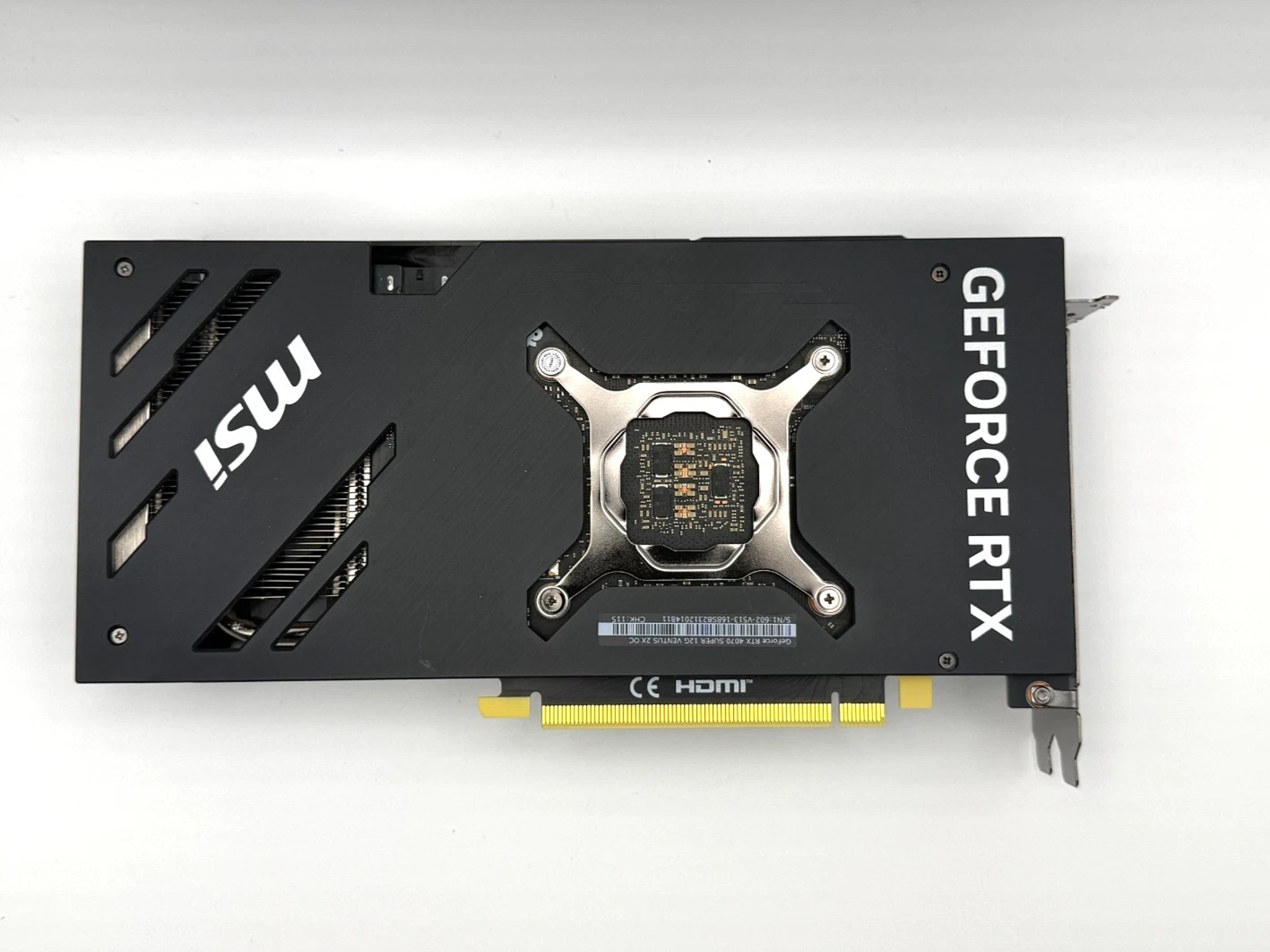 MSI GeForce RTX 4070 SUPER 12GB OC Ventus 2X GDDR6X PCI Express Graphics, GPU