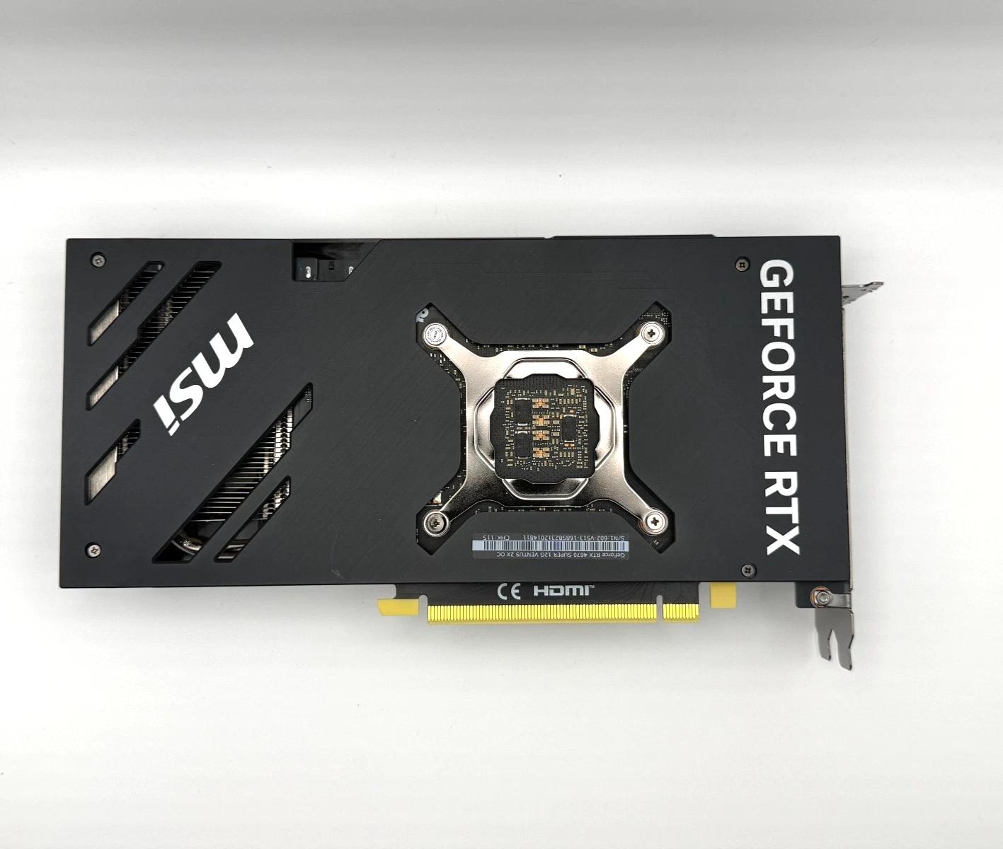 MSI GeForce RTX 4070 SUPER 12GB OC Ventus 2X GDDR6X PCI Express Graphics, GPU