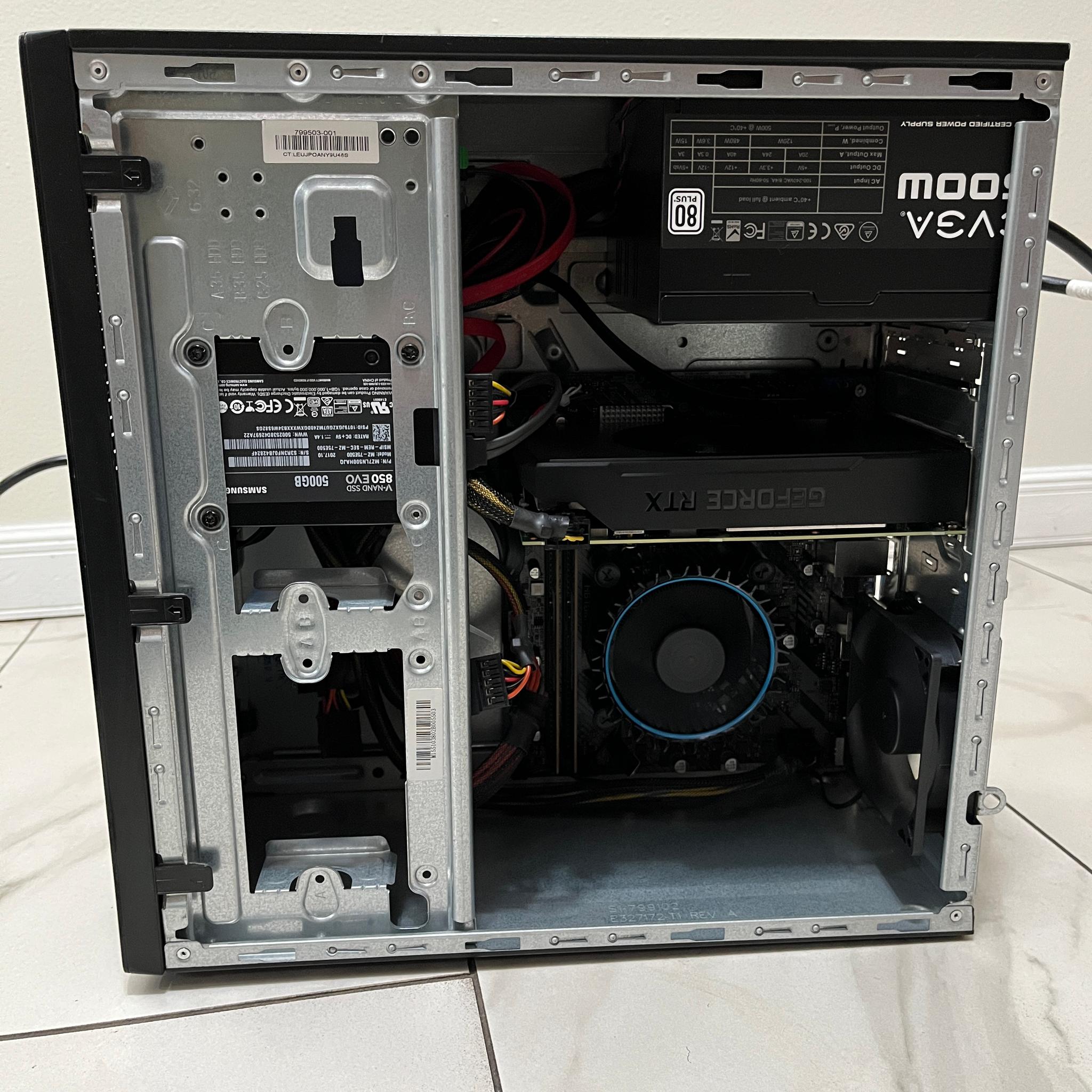 NVIDIA RTX 2060 SUPER, Intel Core i3-12100, 16GB RAM, 500GB SSD - Sleeper Gaming PC w/ Wi-Fi & BT